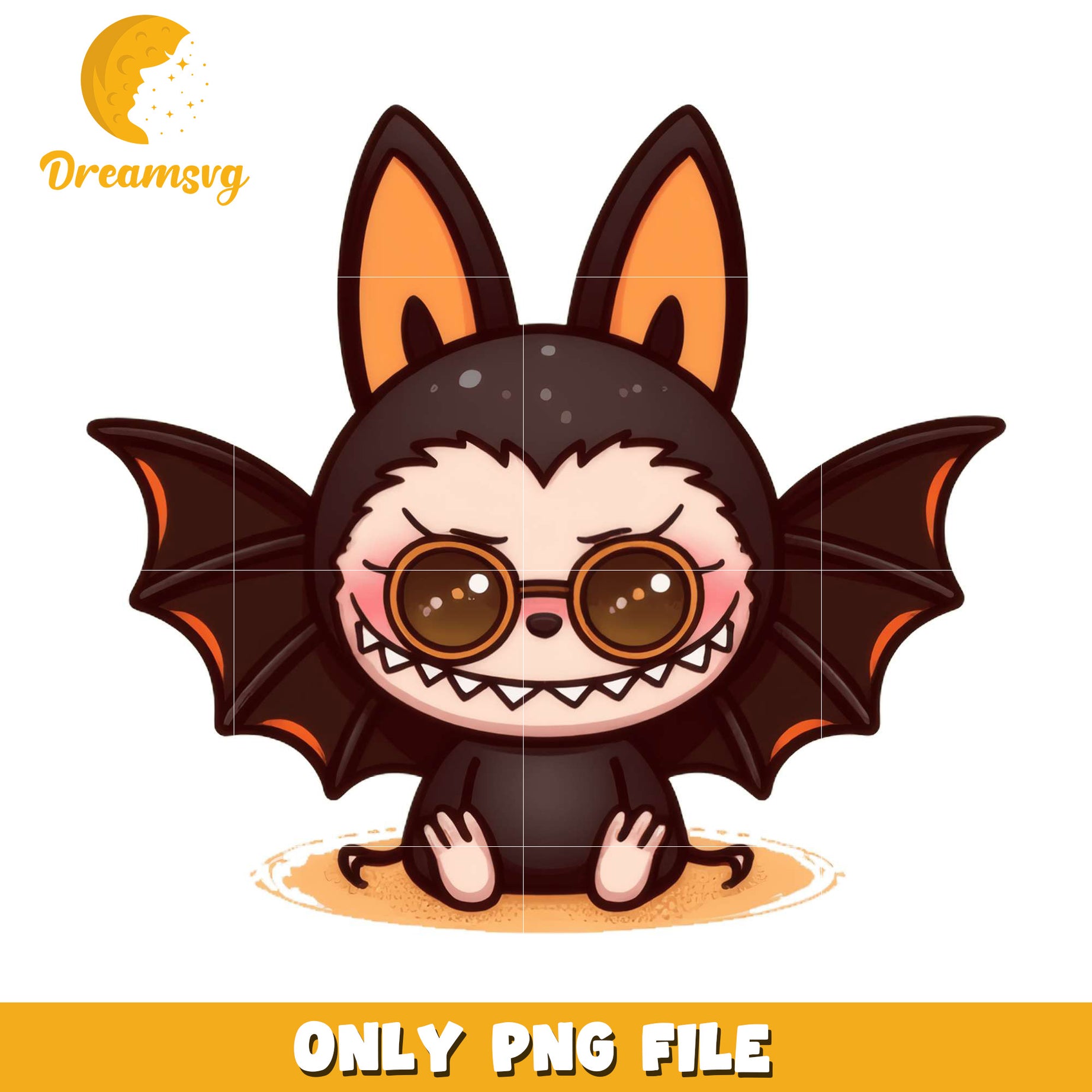 Cute labubu bat png, halloween cartoons png, halloween labubu​ png