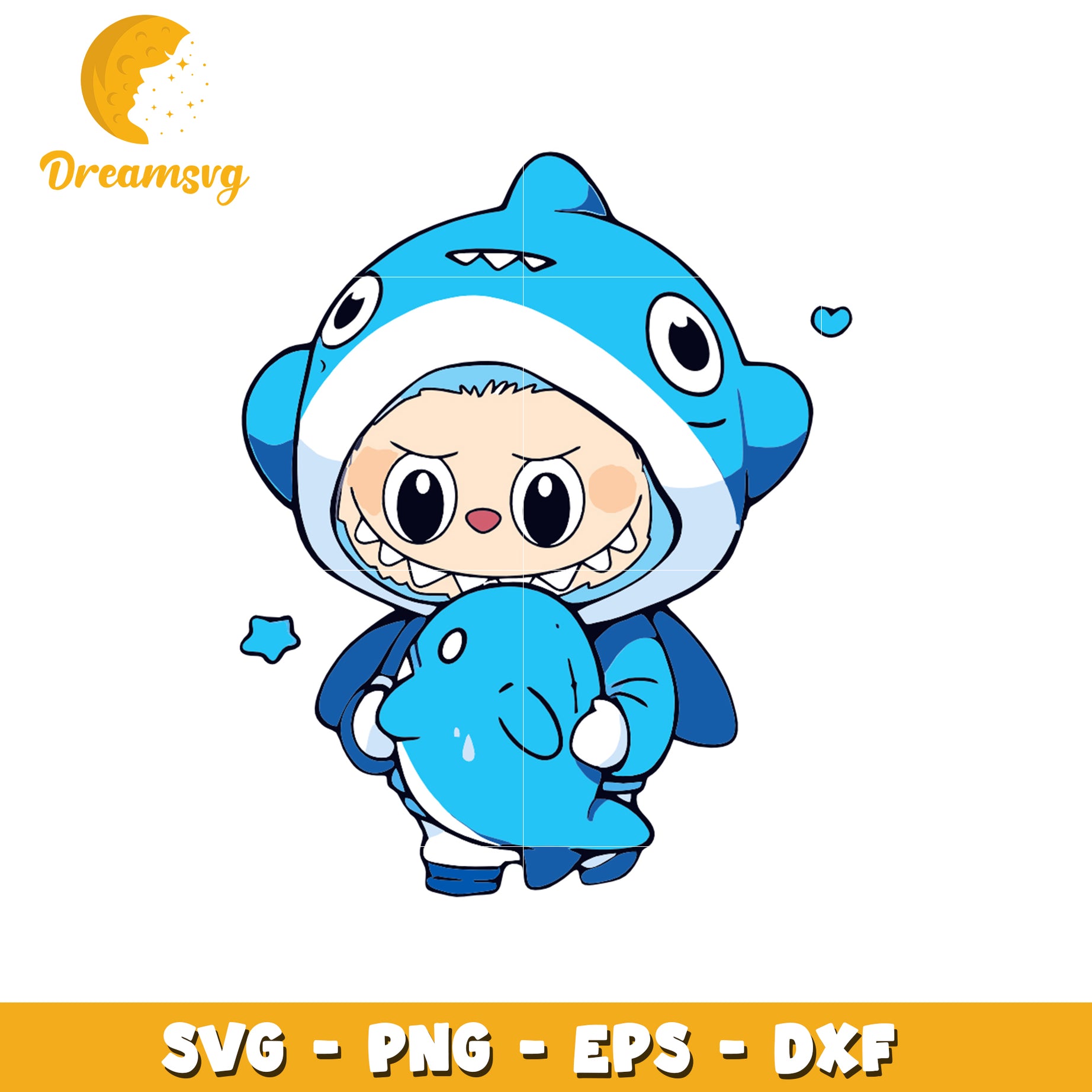 Cute labubu blue tiger costume svg, labubu art svg, labubu price svg