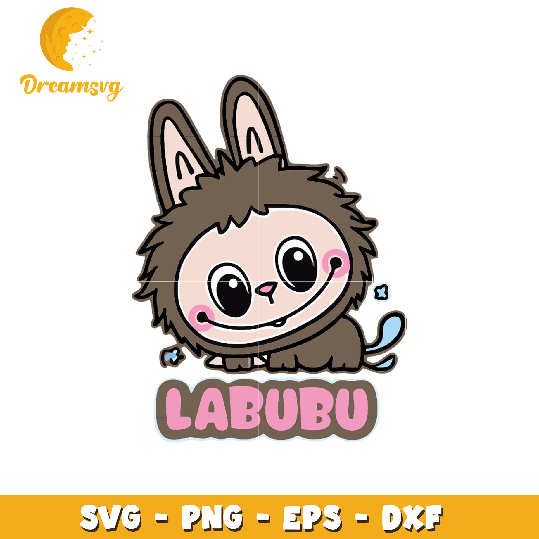 Cute labubu dog design labubu svg, labubu toys svg, real labubu svg