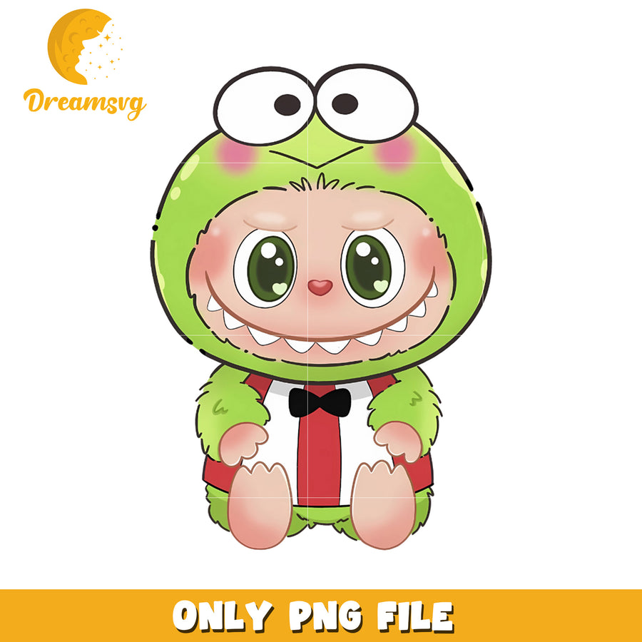 Cute labubu funny frog design png, labubu toys png, labubu characters png