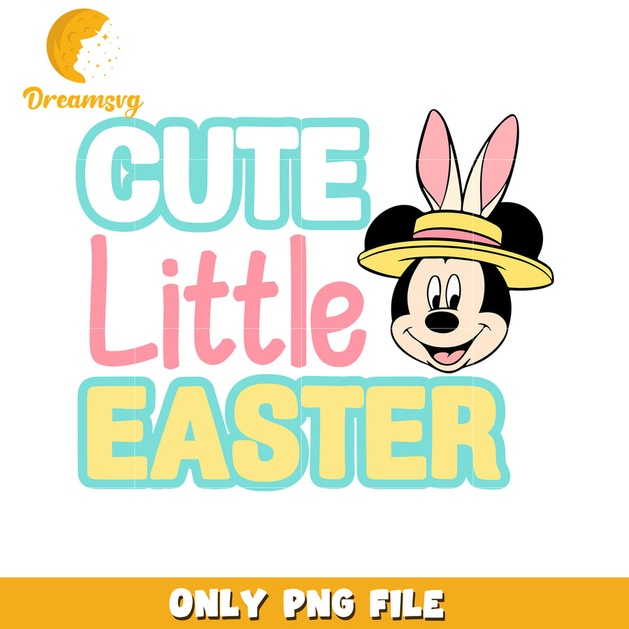 Cute little easter mickey bunny png, easter bunny png, disney png