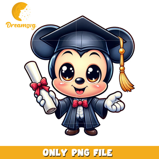 Cute mickey graduation png, mickey mouse png, disney mickey png