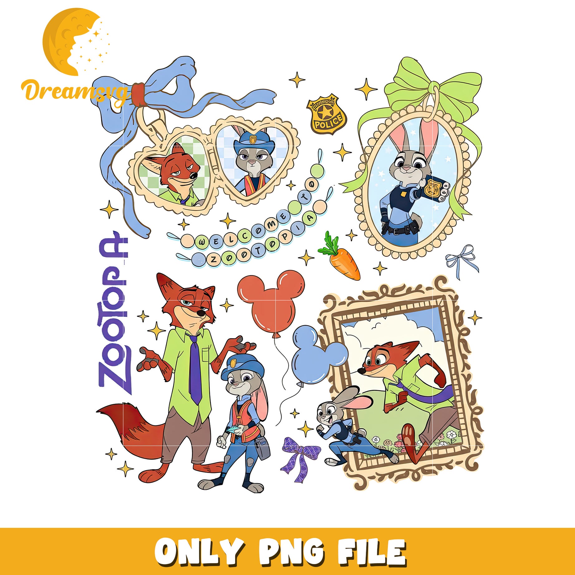 Cute nick and judy png, zootopia song png, uddy-cop movie png