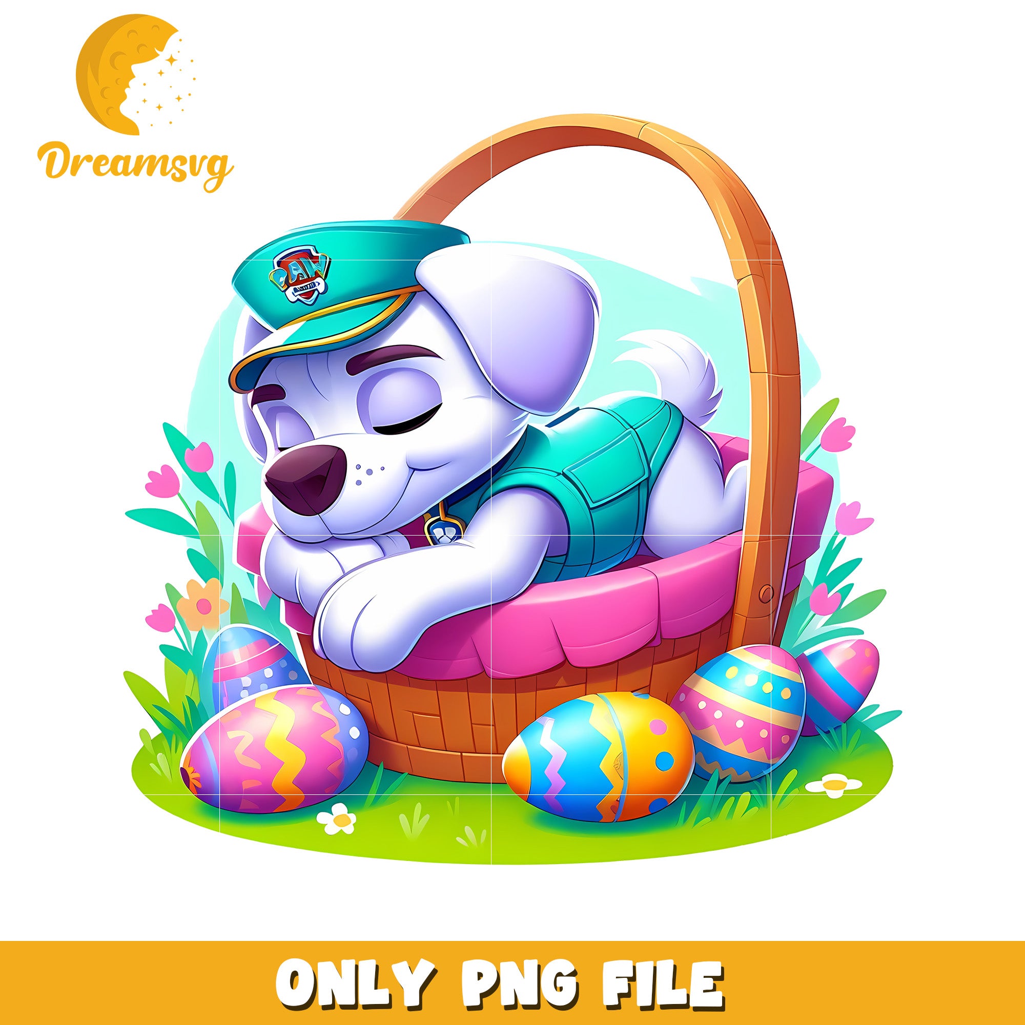 Cute paw patrol dog easter eggs png, easter day eggs png, cartoon png