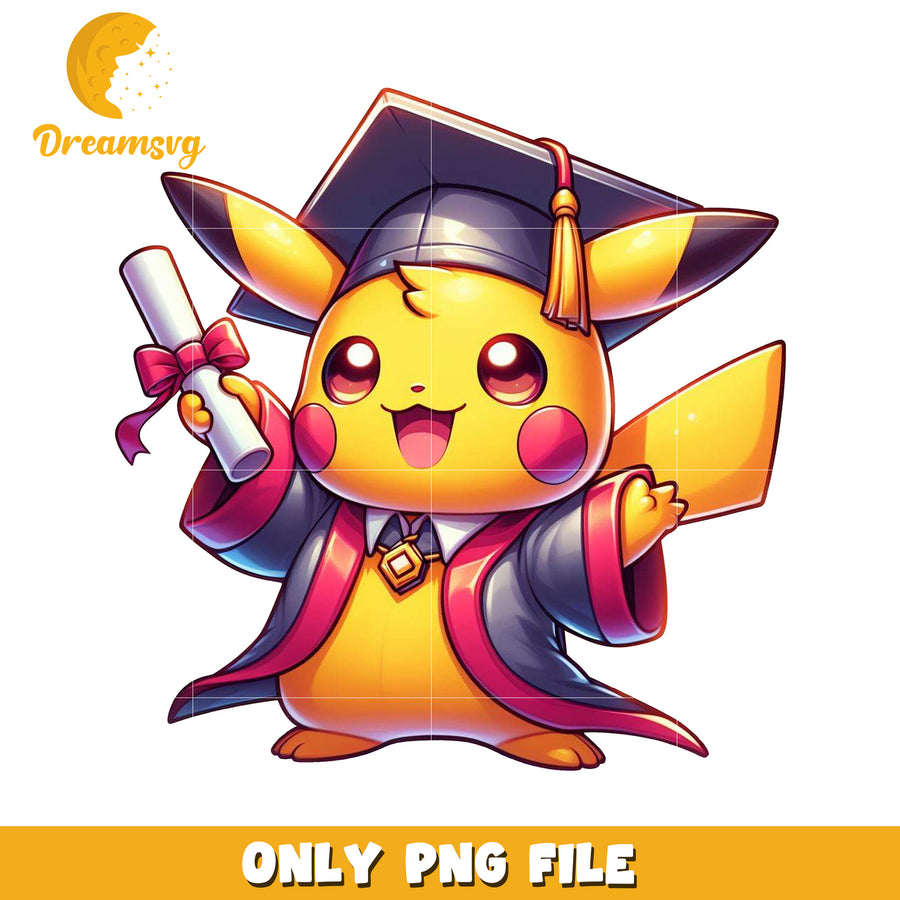 Cute pikachu graduation png, pokemon movie png, pikachu png
