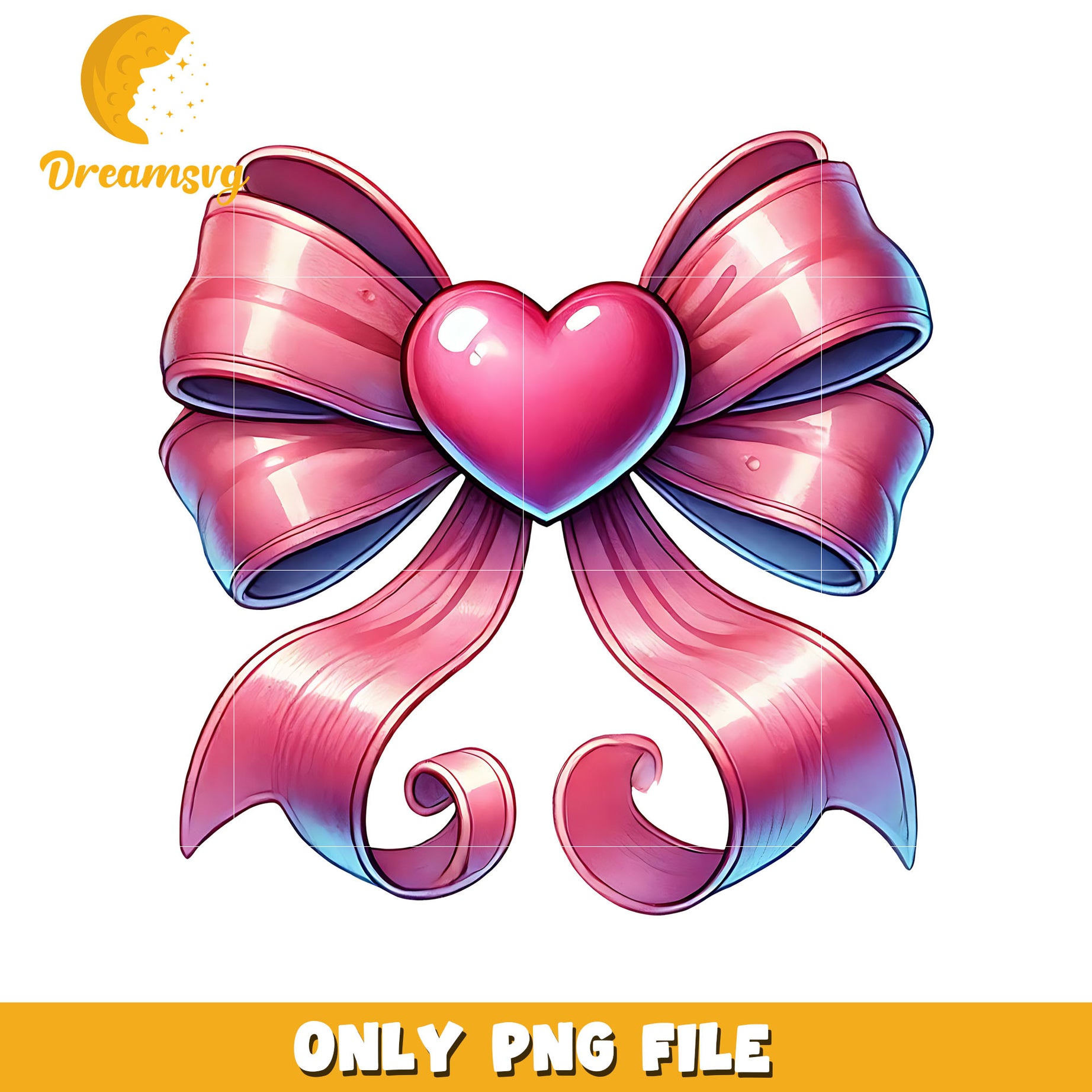 Cute pink bow valentine design png, bow png, valentine png