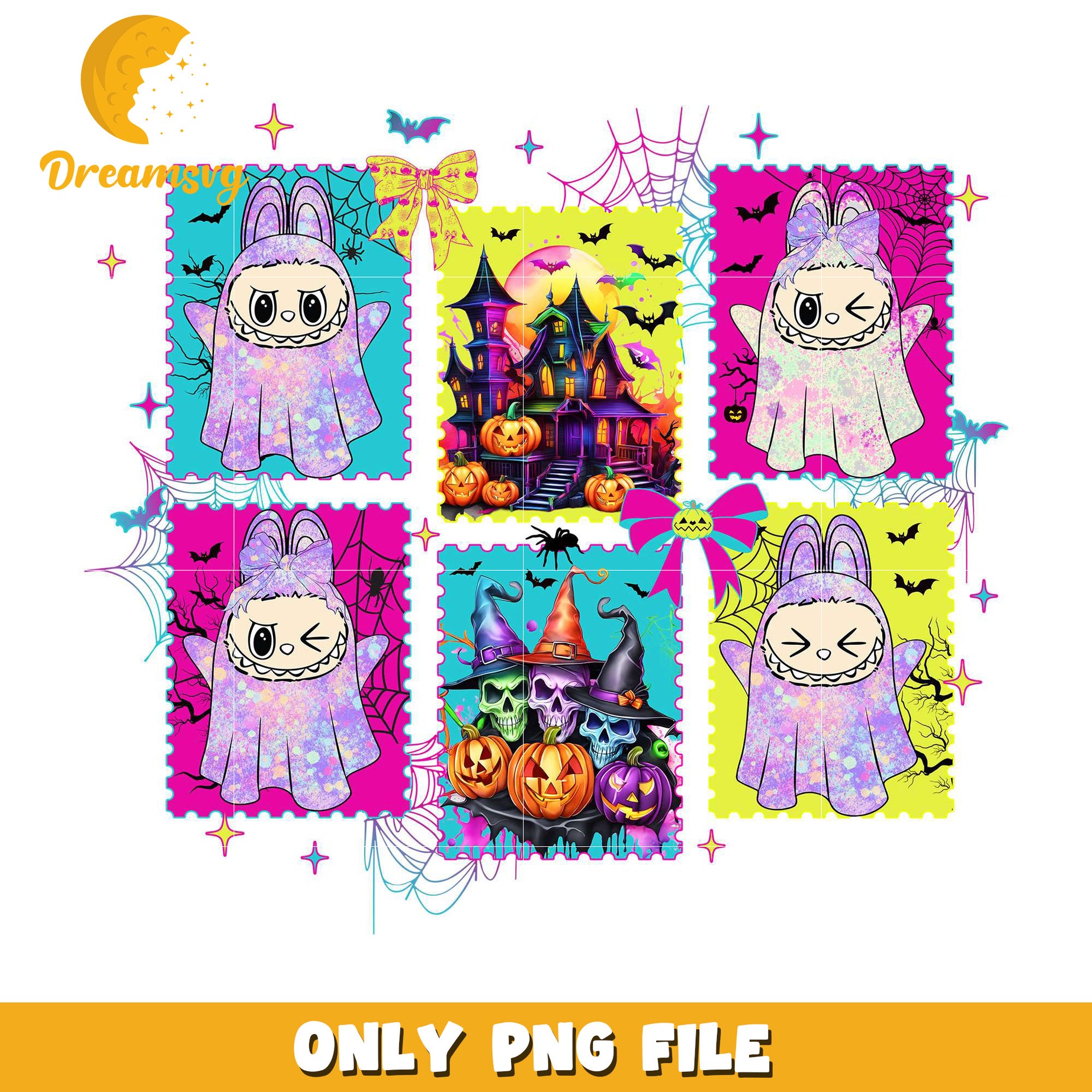 Cute purple ghoul labubu png, halloween kills​ halloween ends​ png