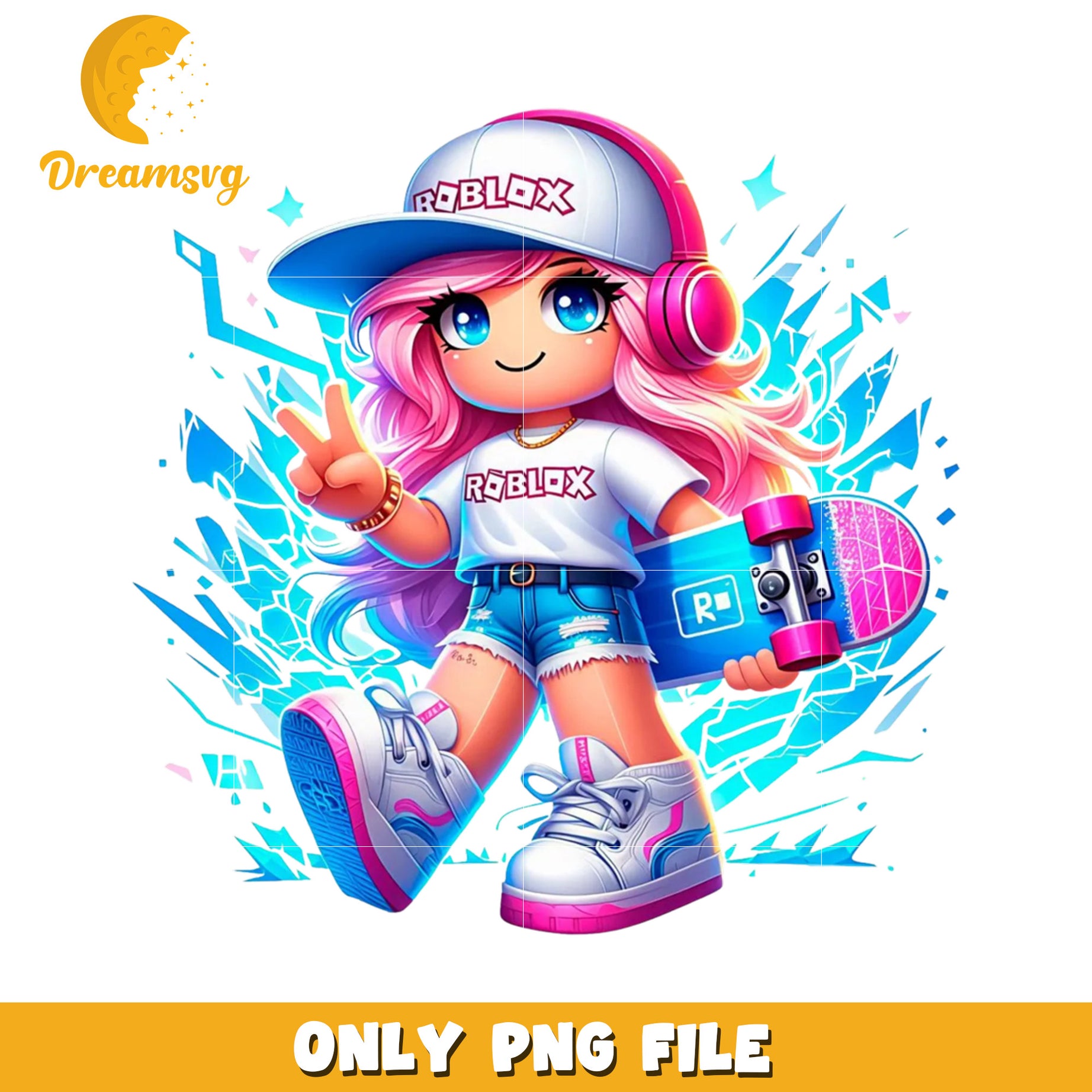Cute roblox girl png, roblox gaming png, roblox avatar png