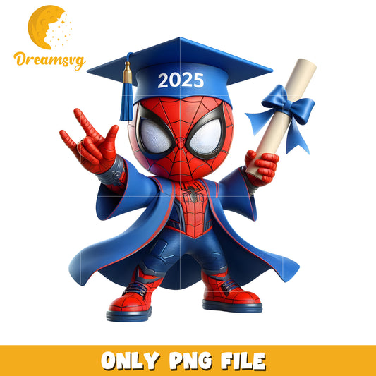 Cute spider man graduation png, spiderman movie png, marvel peter parker png