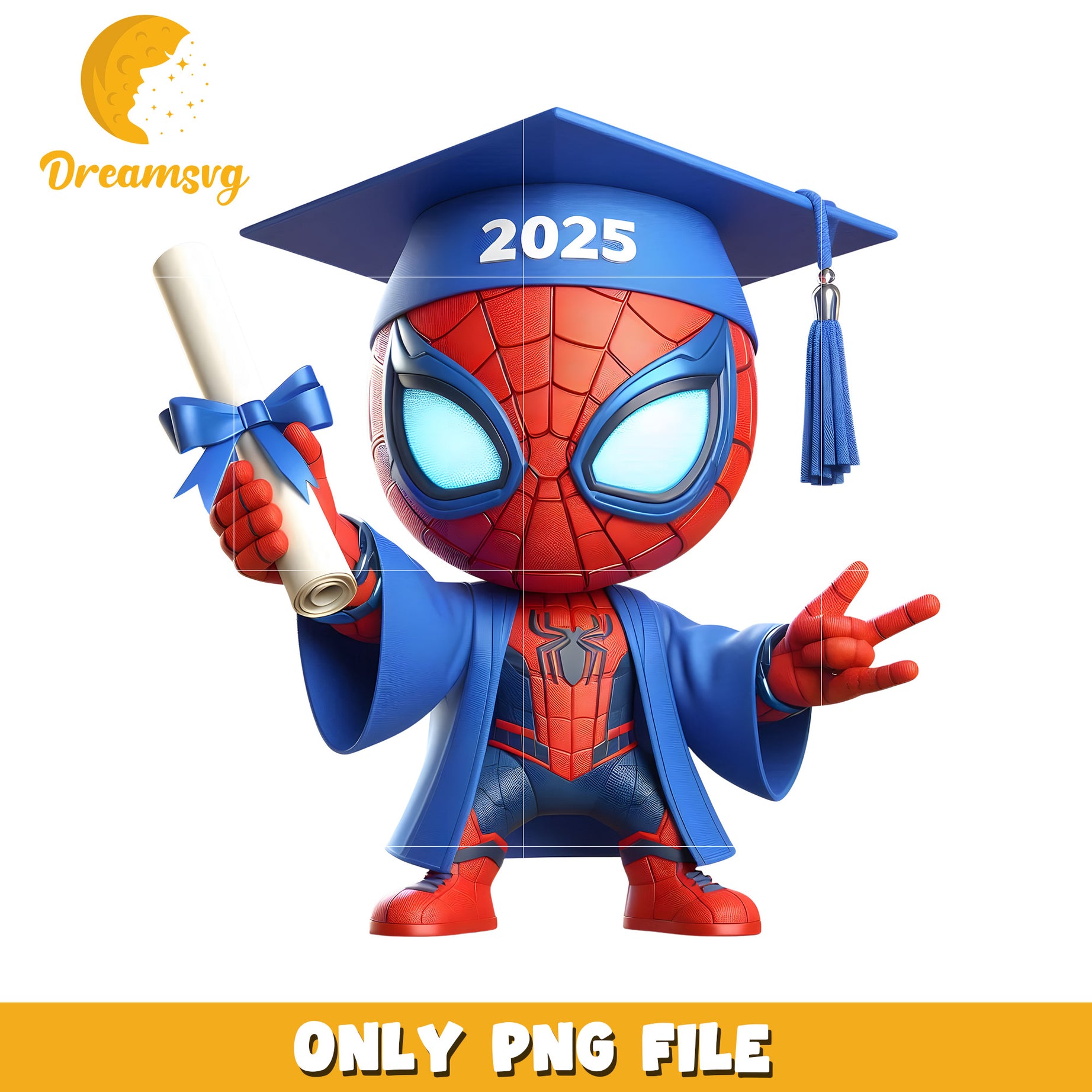 Cute spider man graduation png, spiderman movie png, spiderman superhero png