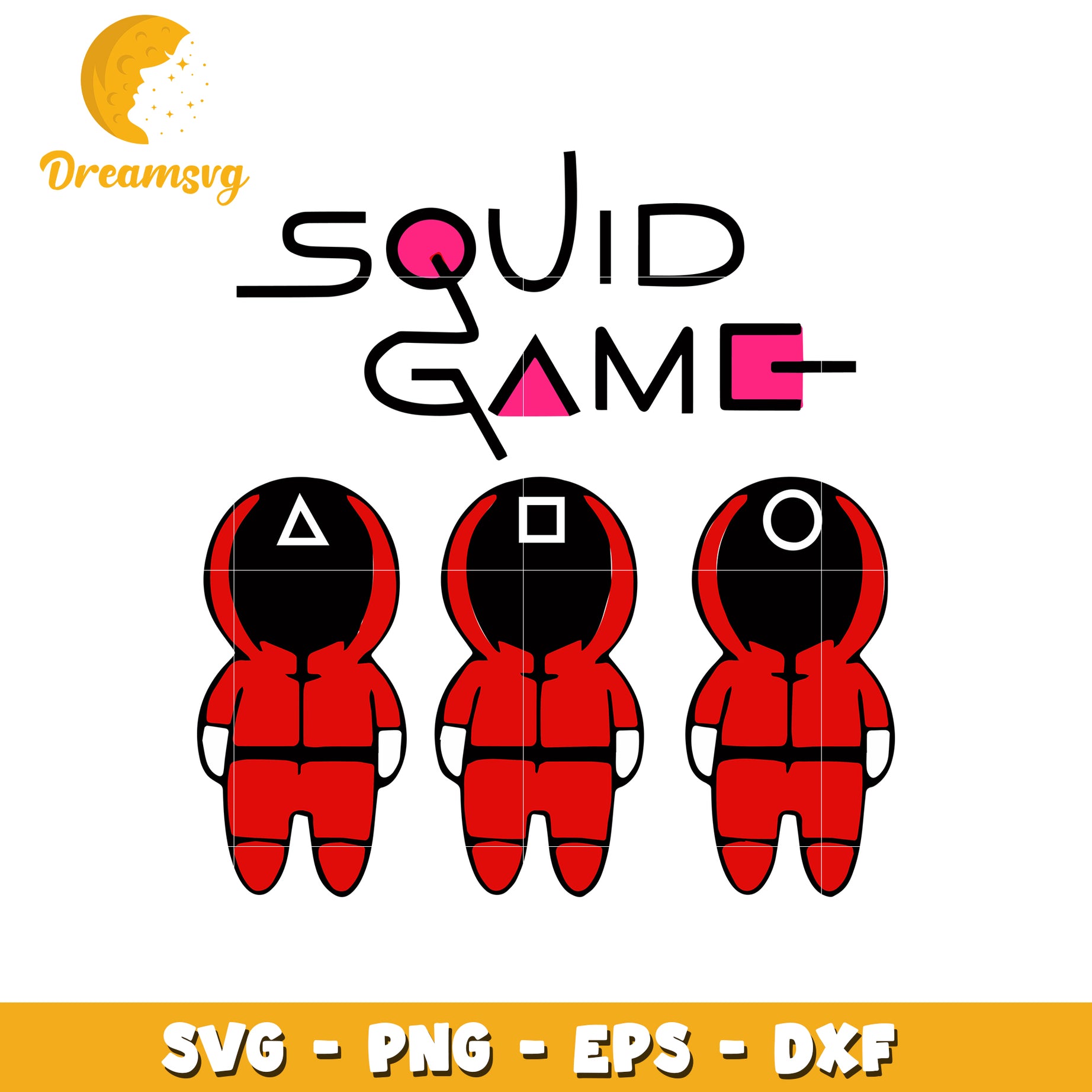 Cute squid game characters svg, squid game svg, movie svg