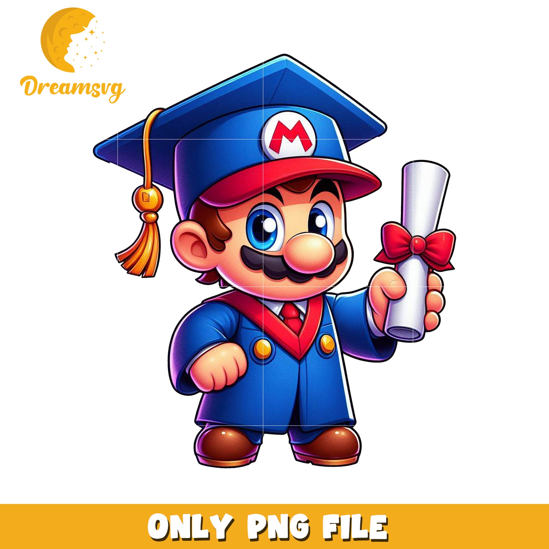 Cute super mario graduation png, super mario games png, nintendo characters​ png
