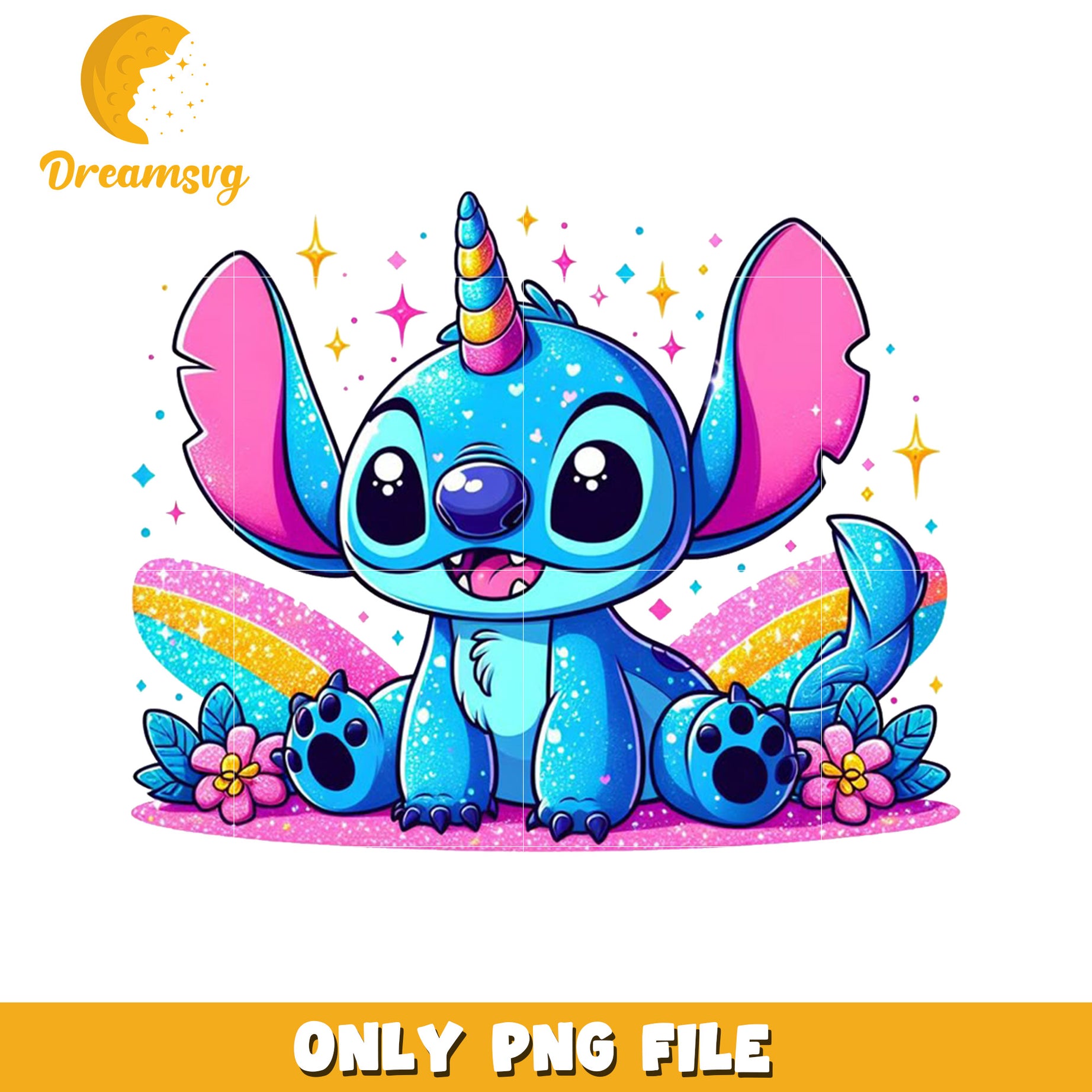 Cute unicorn stitch png, disney stitch png, lilo and stitch png