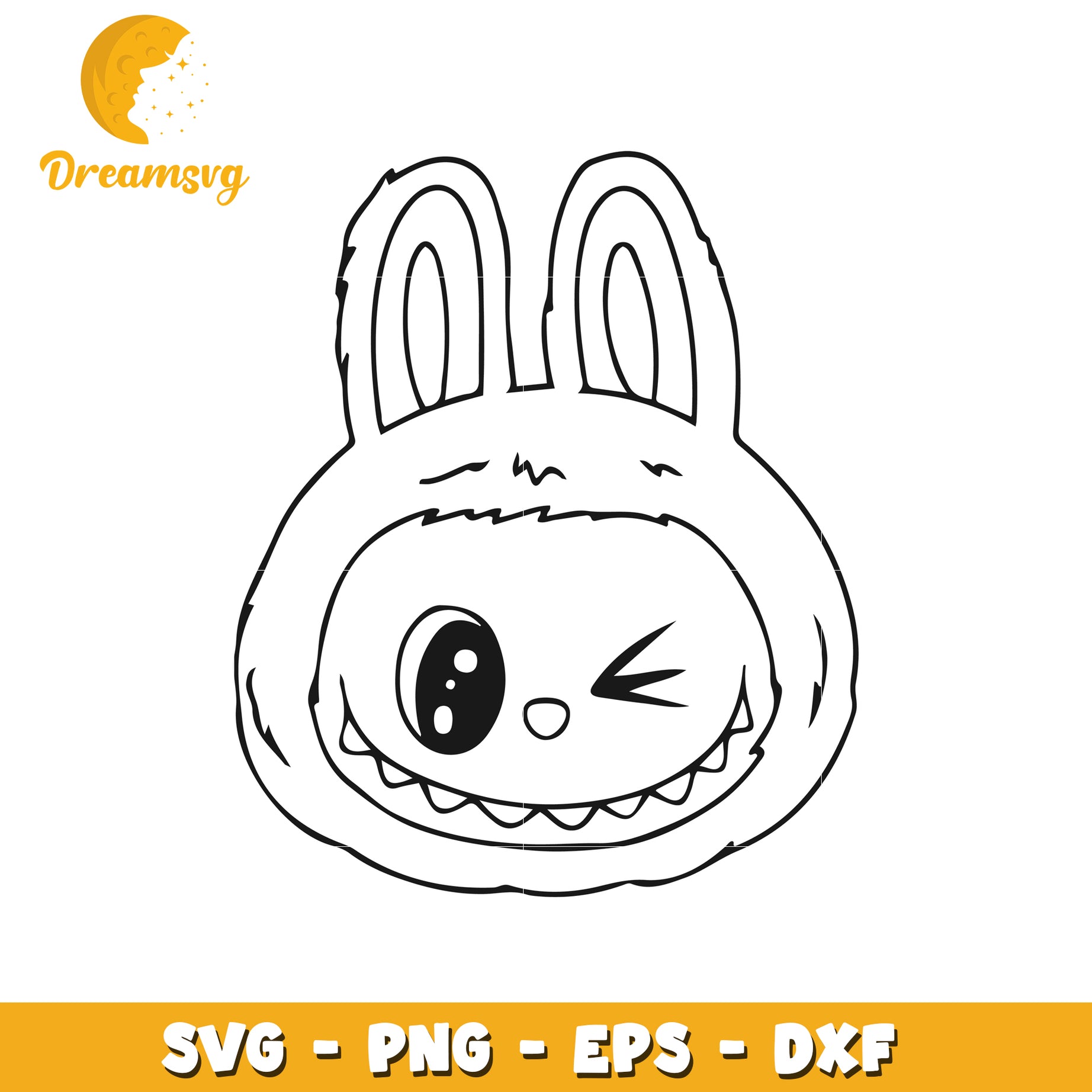 Cute winkle labubu svg, halloween svg, popmart labubu svg