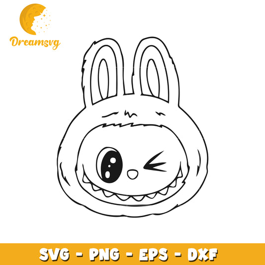 Cute winkle labubu svg, halloween svg, popmart labubu svg