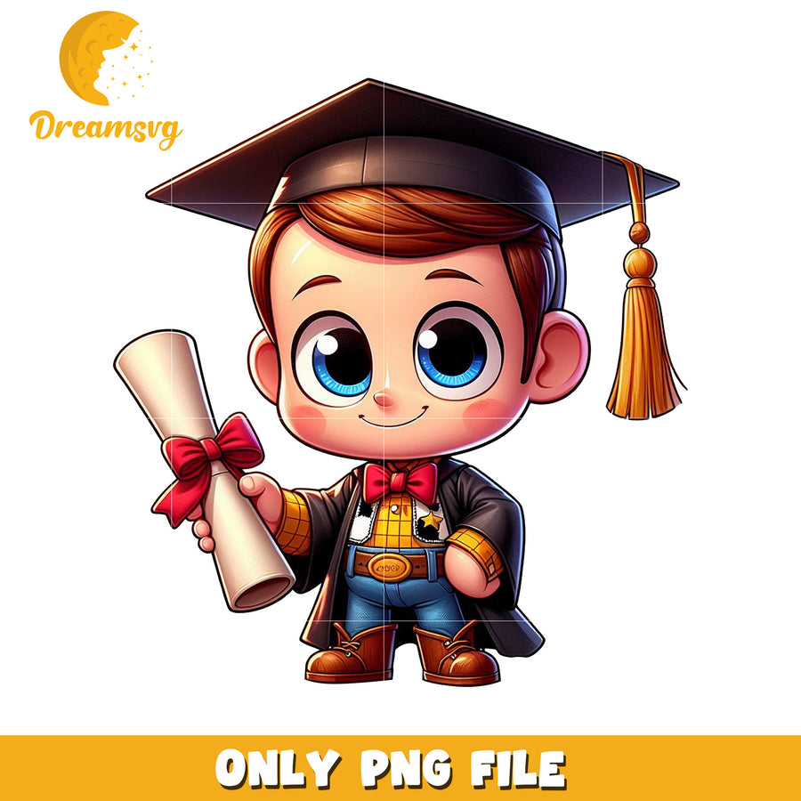 Cute woody graduation png, toy story woody graduate png, disney characters png