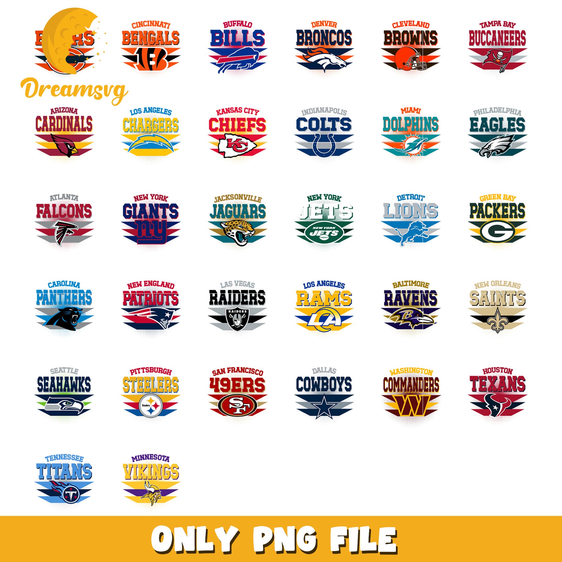 Logo nfl football teams bundle png, nfl teams logo png, nfl png