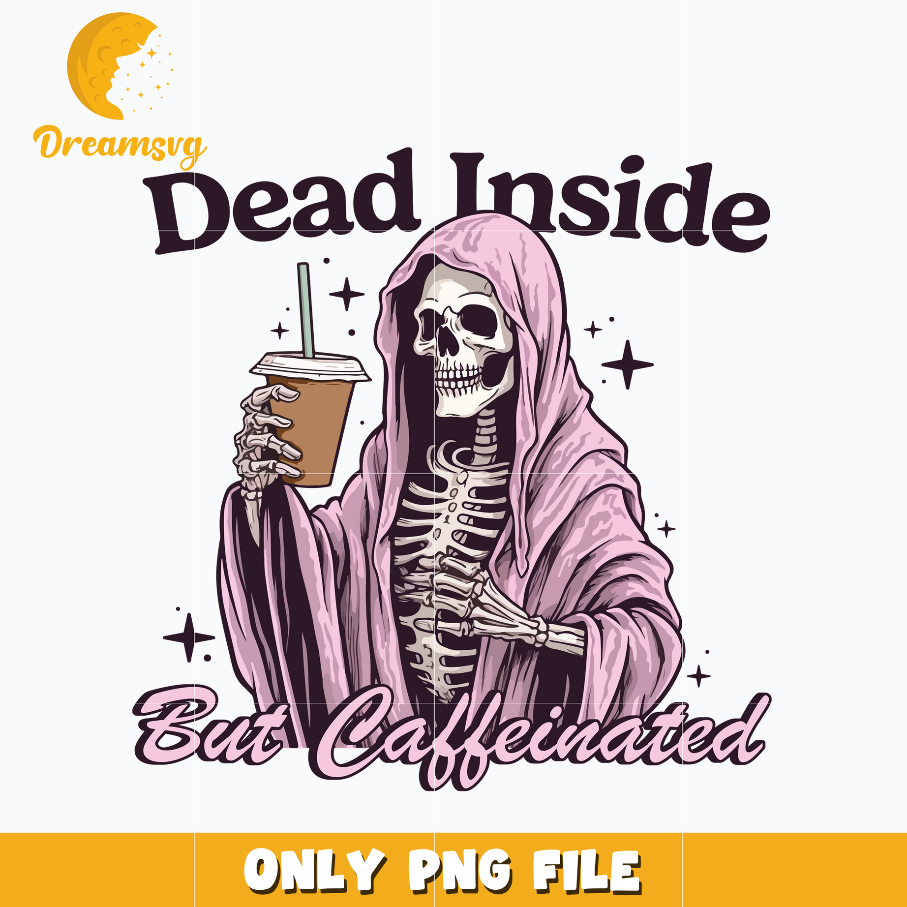 Ghost dead inside but caffeinated png