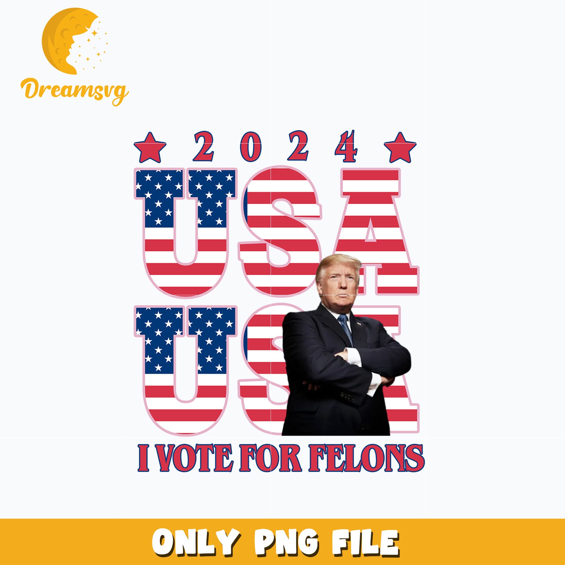 2024 usa i vote for felons png