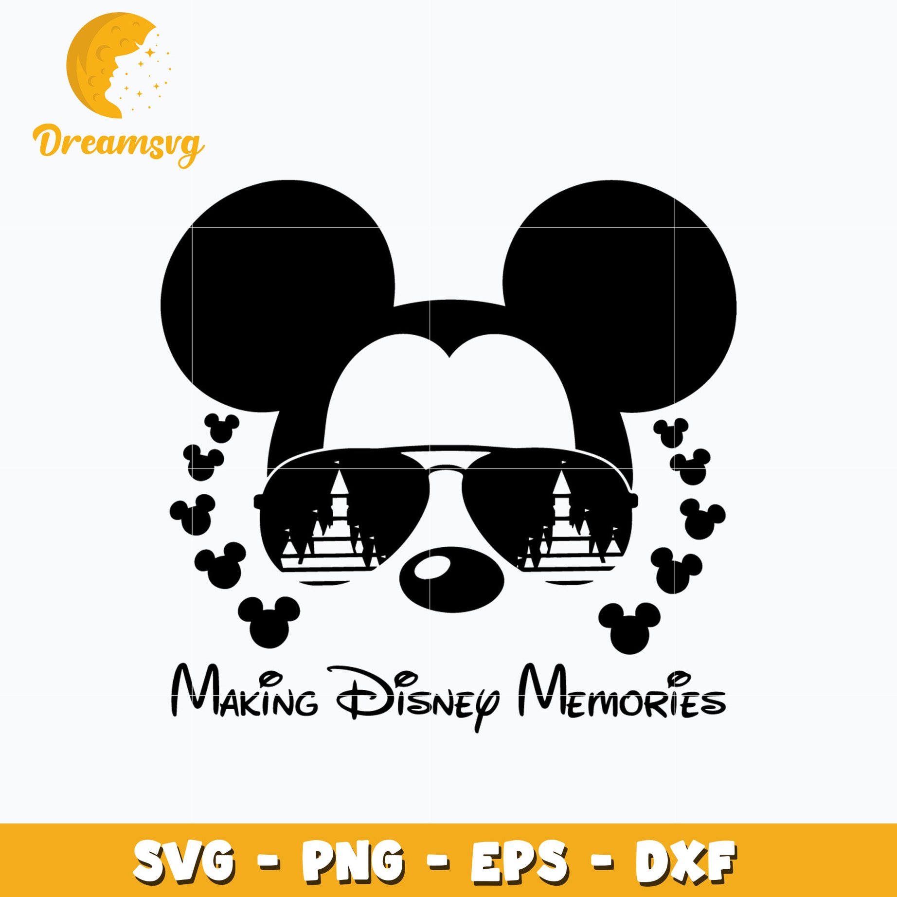 Making disney memories svg, mickey head svg, instant download