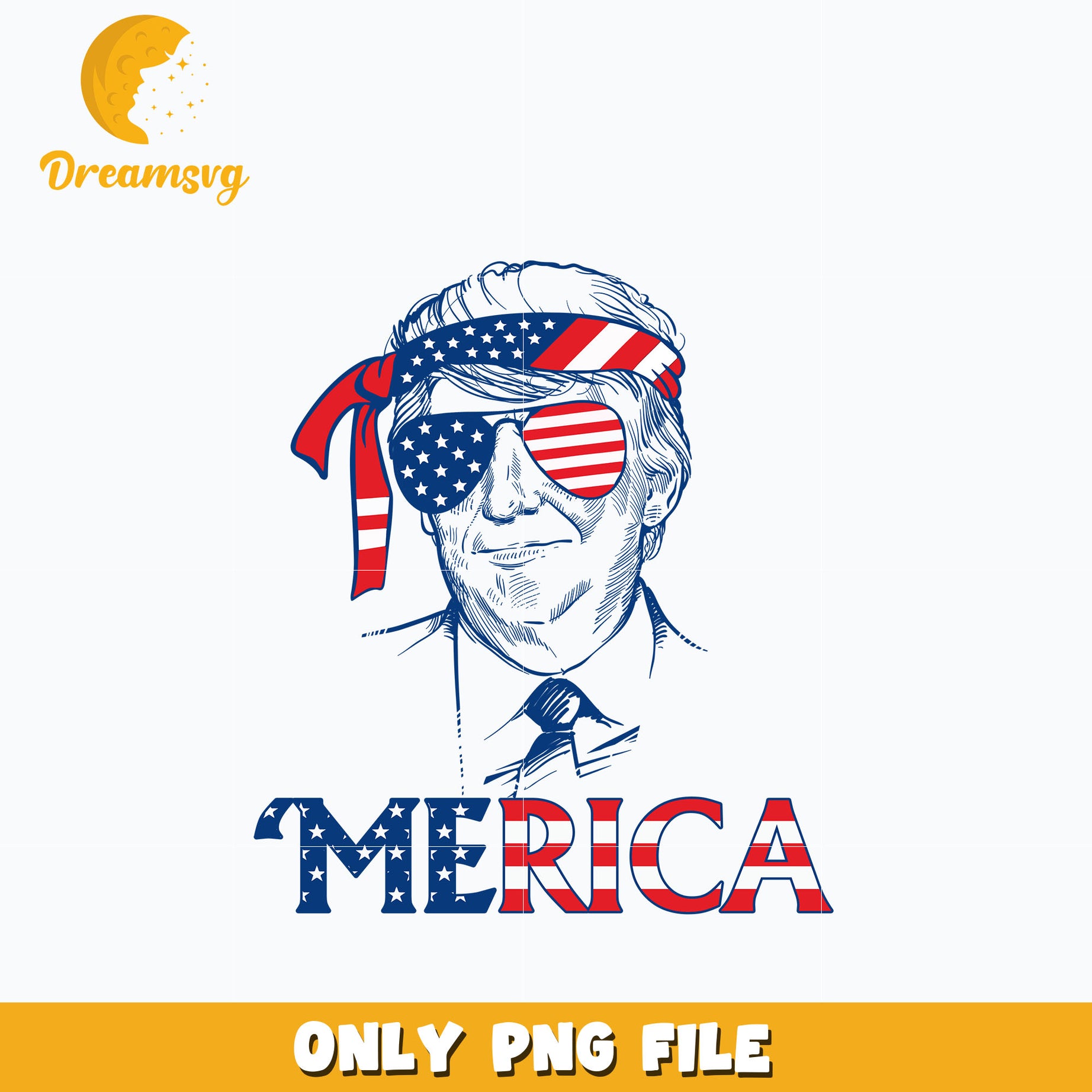 Donald Trump Merica png – DreamSVG Store