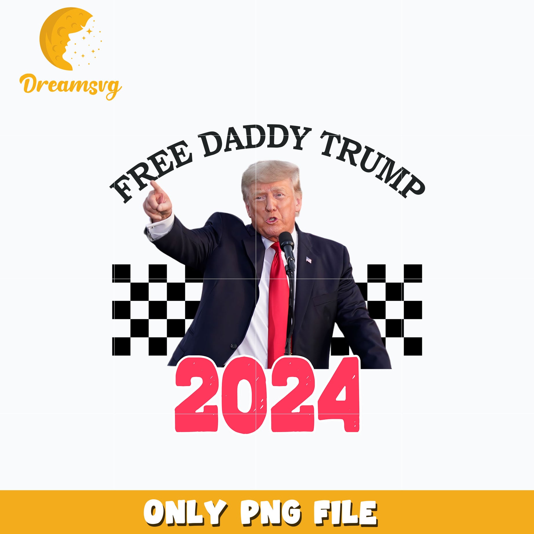 Free Daddy Trump 2024 png