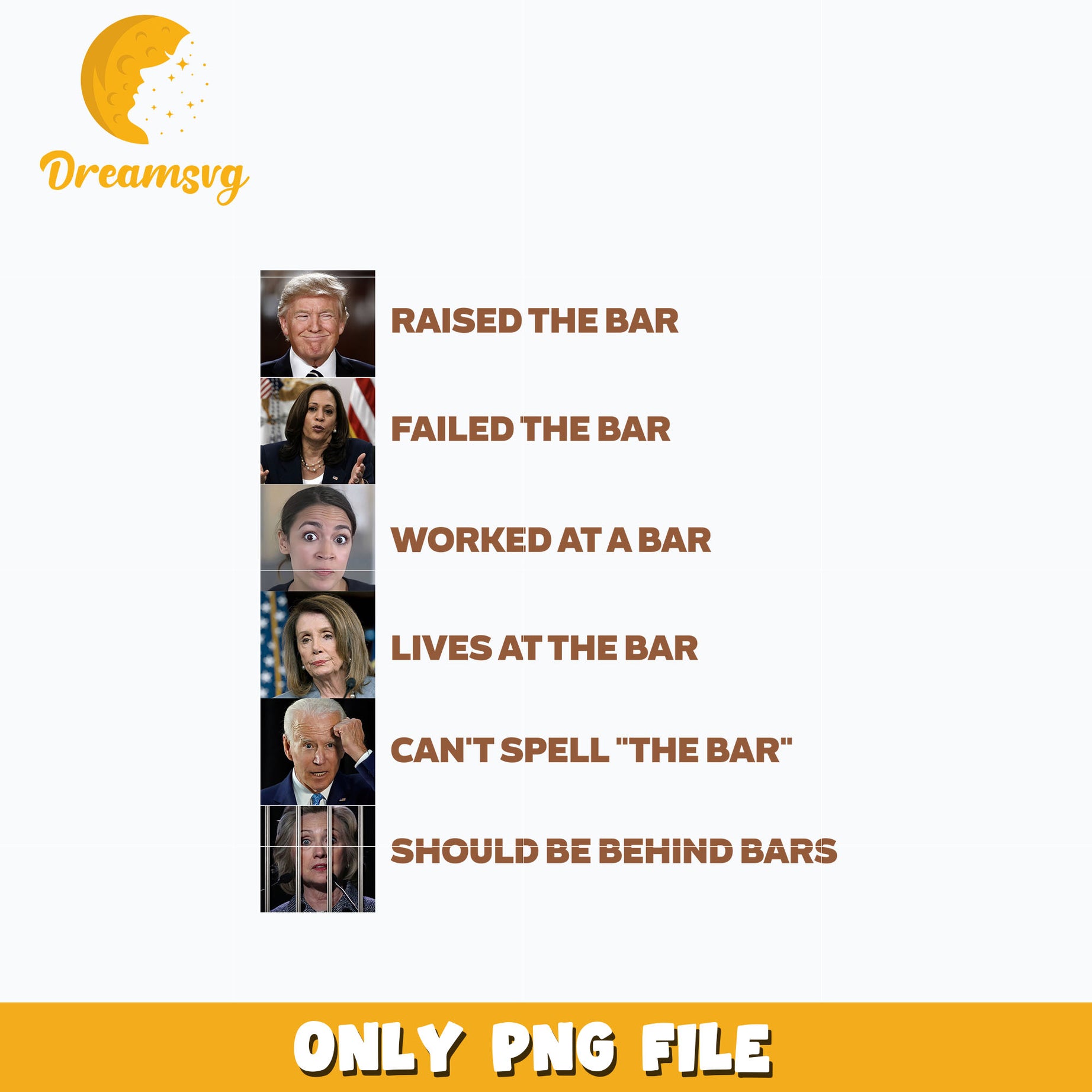 Trump Raised the Bar Design Png