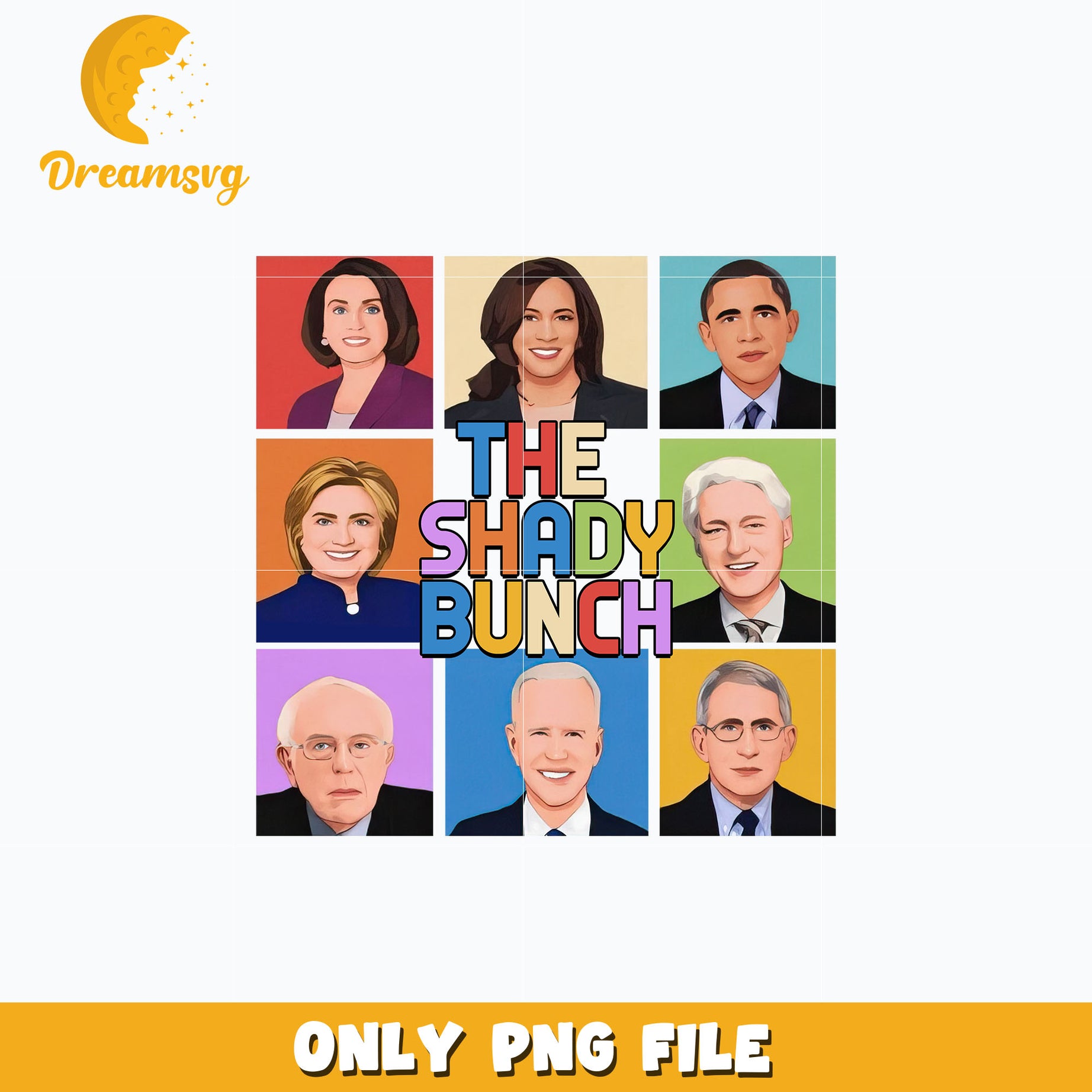 The Shady Bunch design Png, digital download