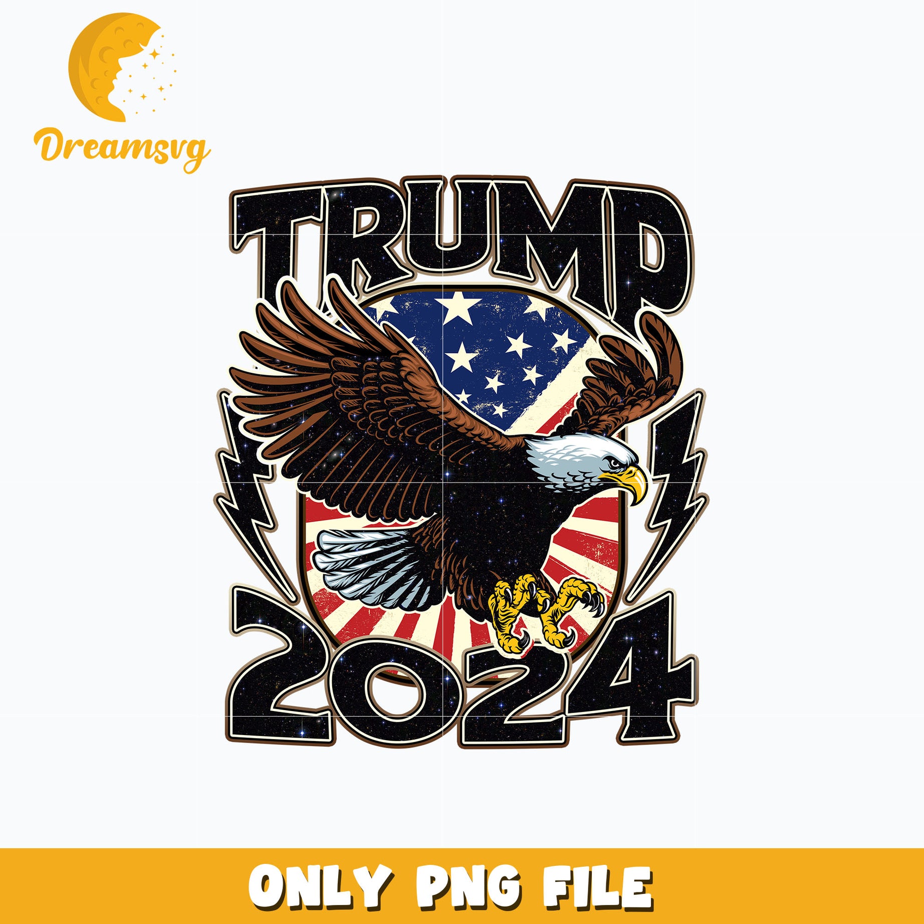 Trump 2024 Eagle American png