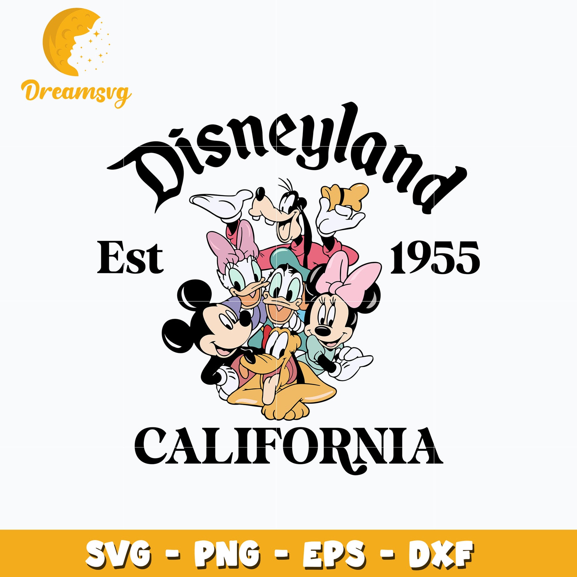 Disneyland Est 1955 California svg