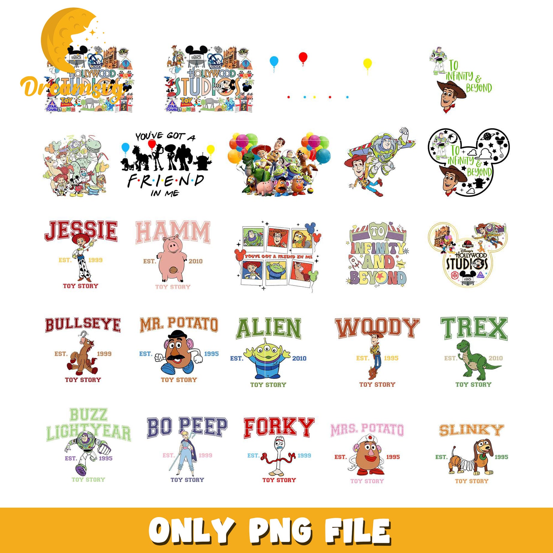 Jessie est 1999 toy story design bundle png, toy story characters​ png