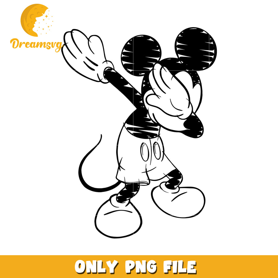 Dabbing Mickey Mouse PNG Image