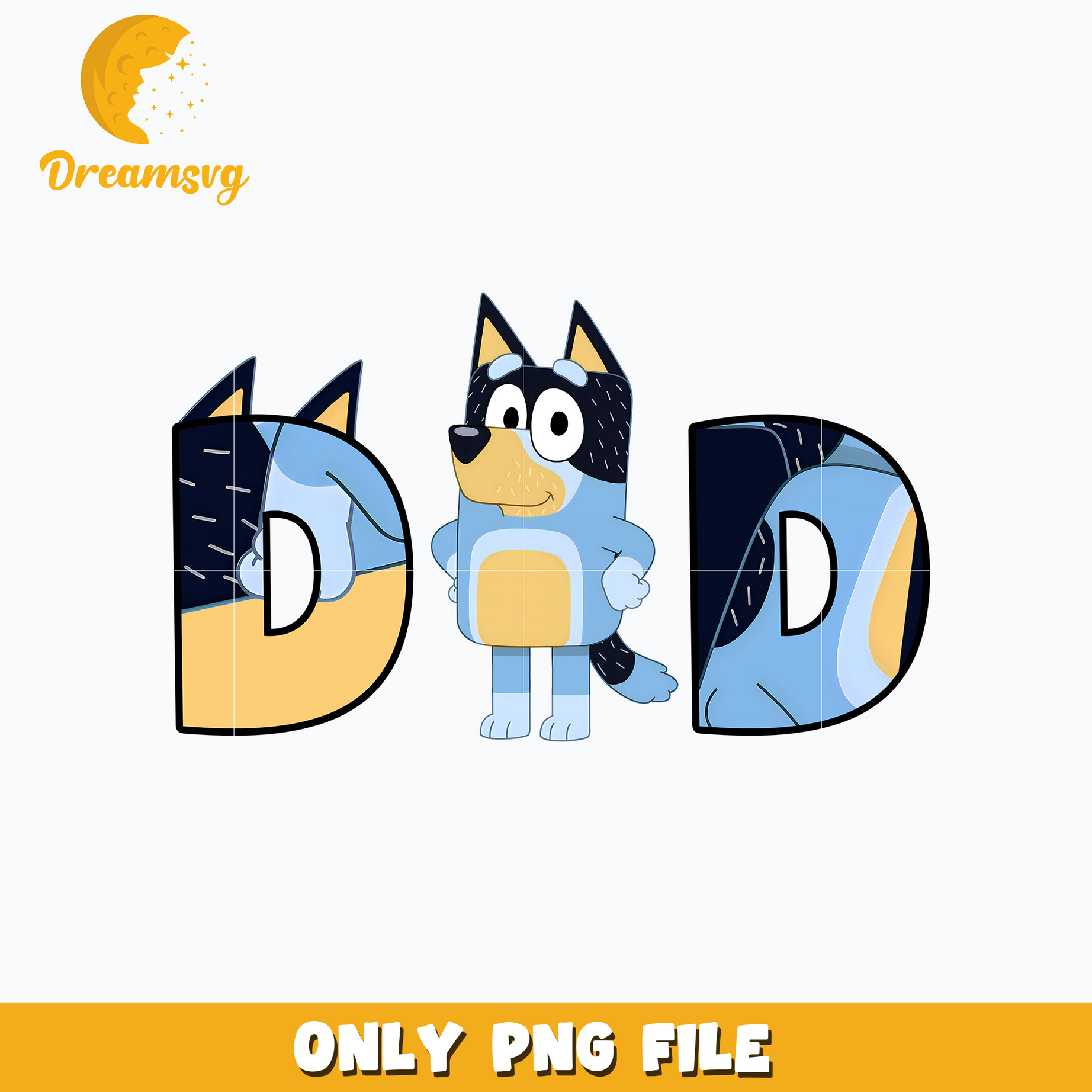 Bluey bandit dad cartoon png