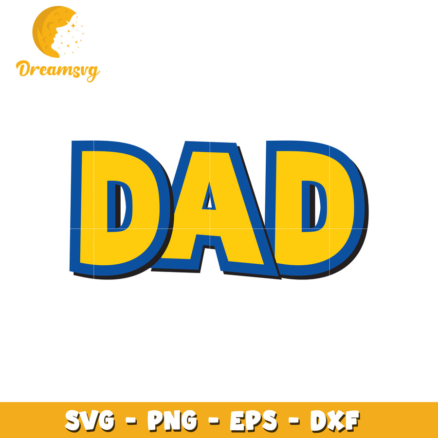 Dad SVG Cut File PNG, EPS, DXF
