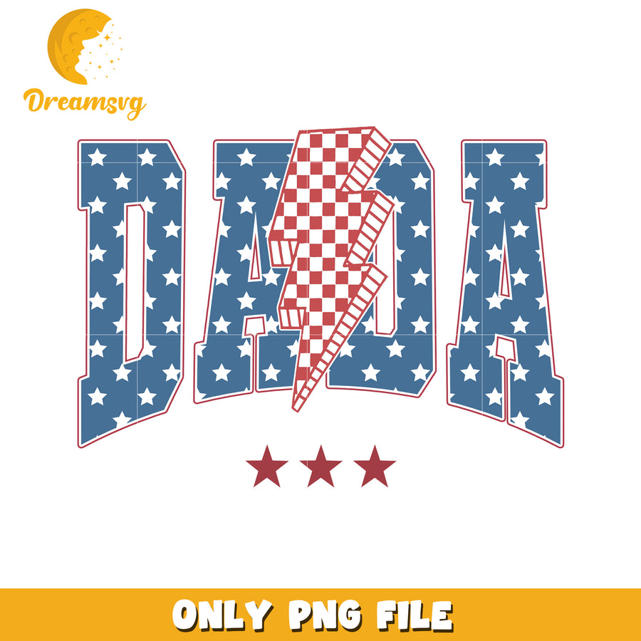 Dada design png, father's day png, cute dad png