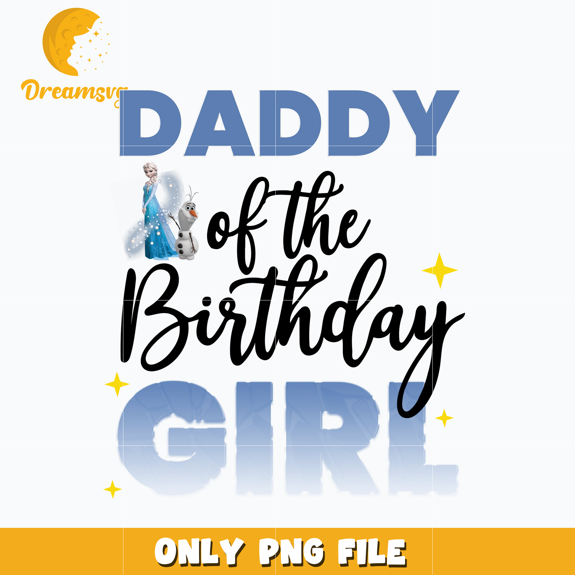 Disney elsa daddy of the birthday girl png