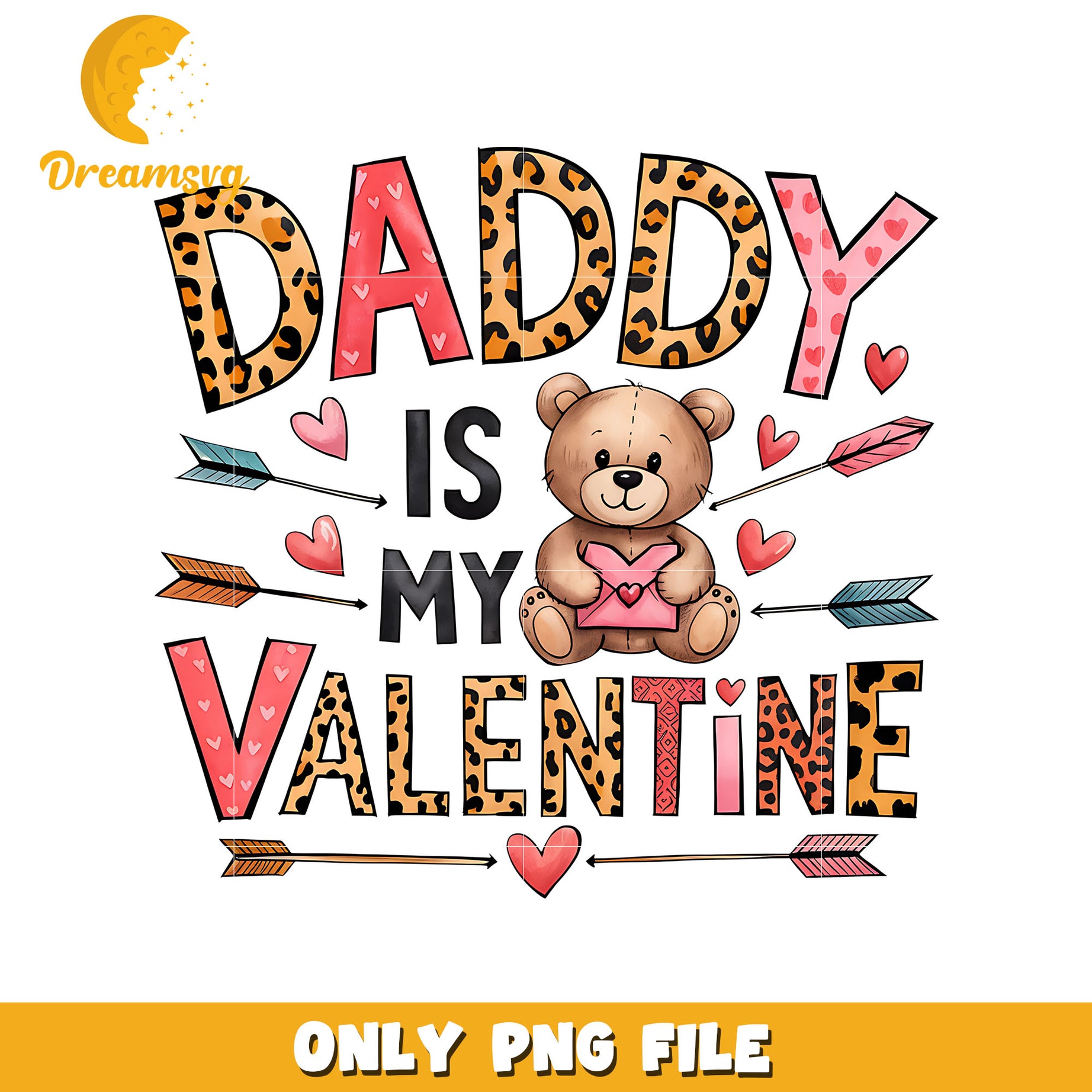 Daddy is my valentine png, daddy png, be my valentine png