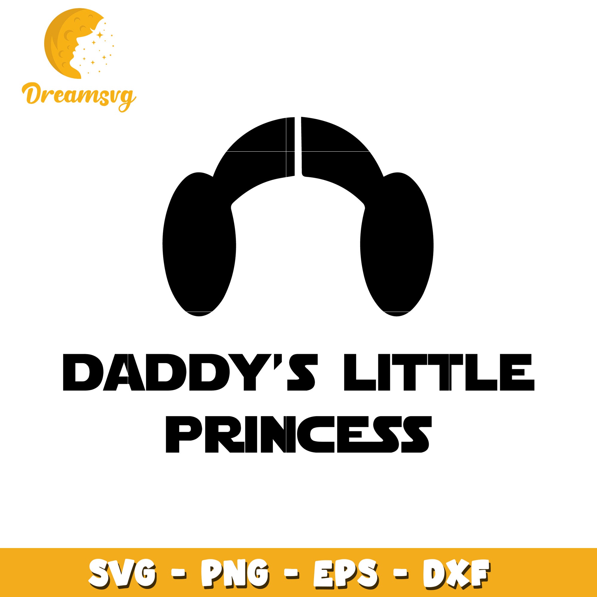 Daddys Little Princess SVG Cut File