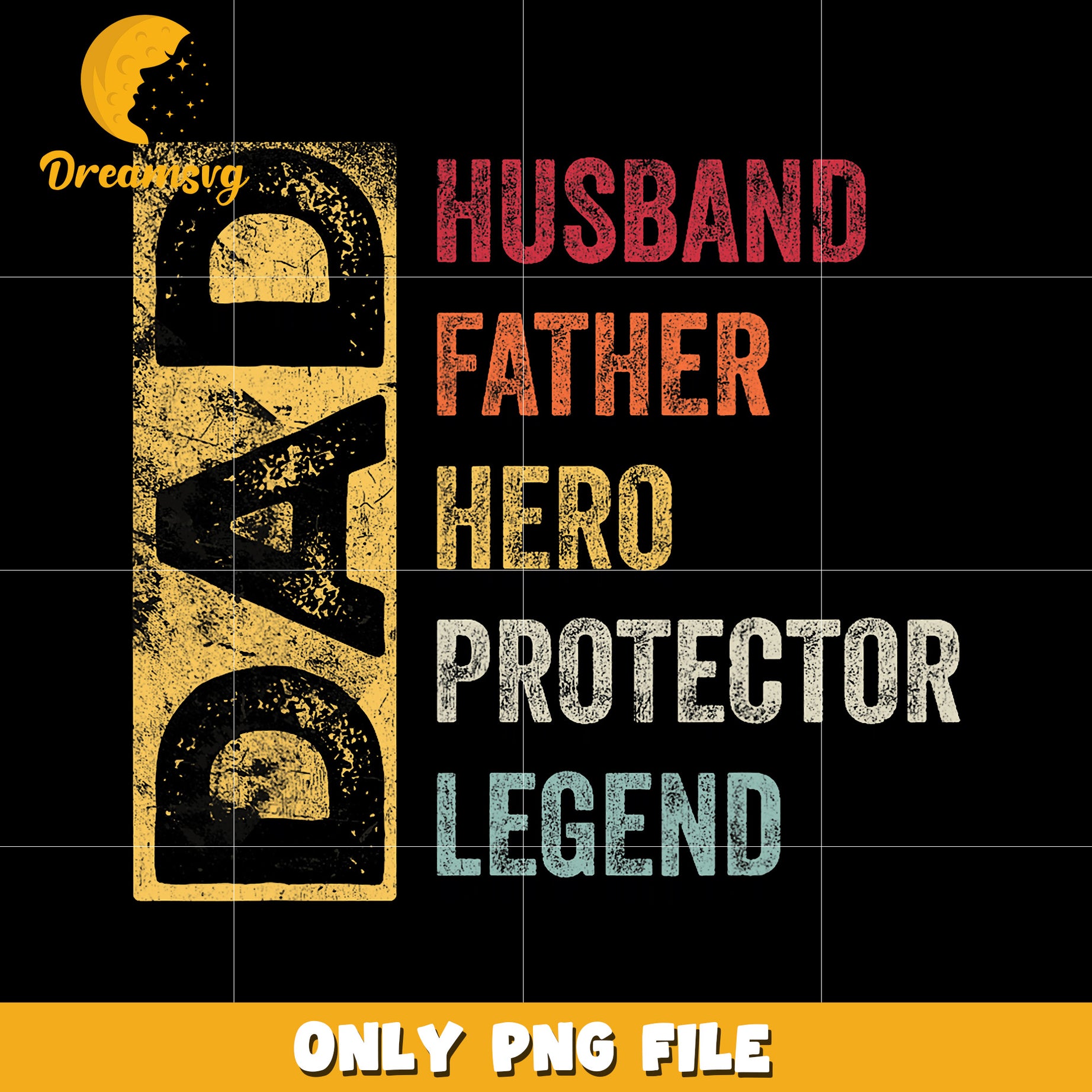 Dad husband father hero protector legend png, dad is the best png