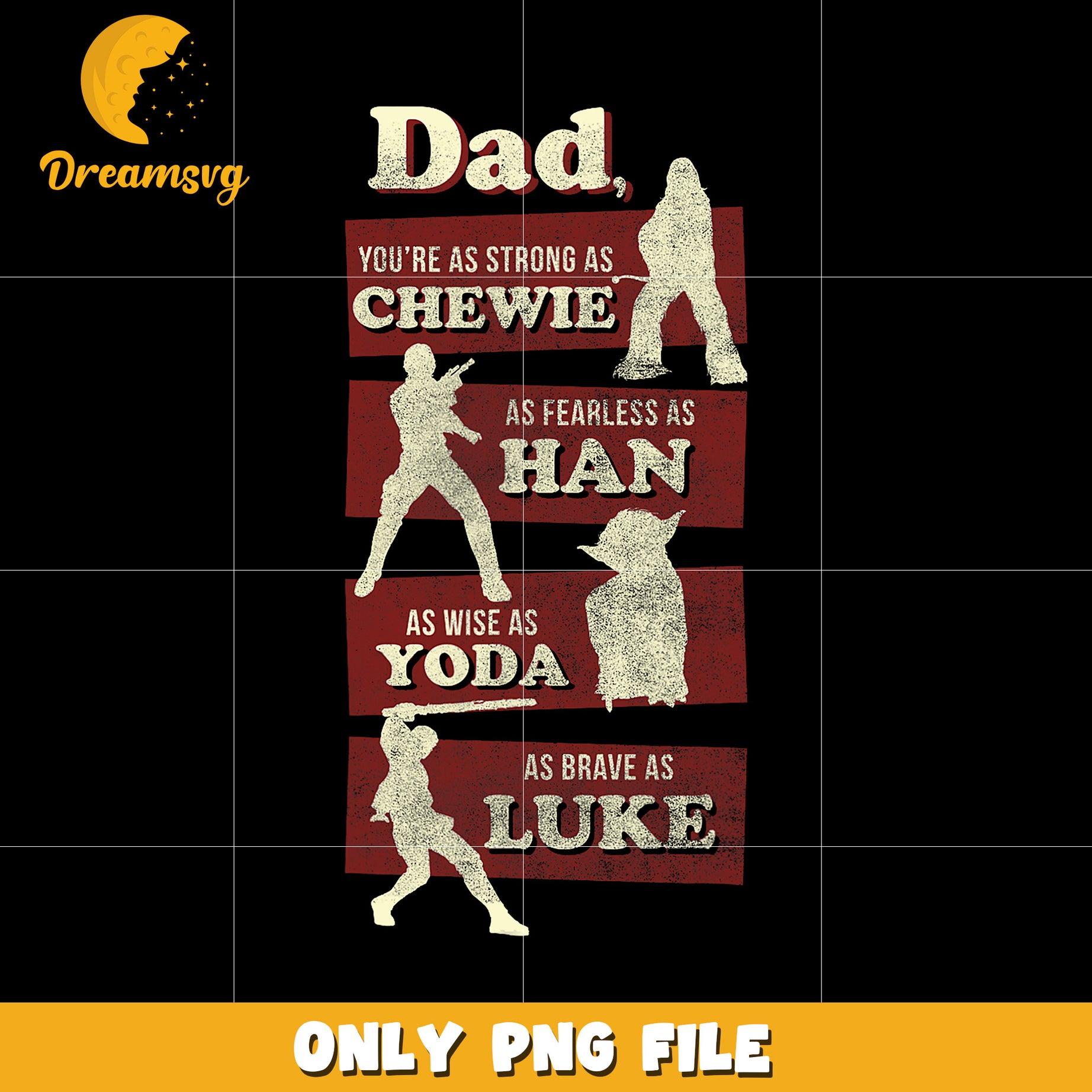 Dad in the star wars design png, star wars dad png, dad gift png,