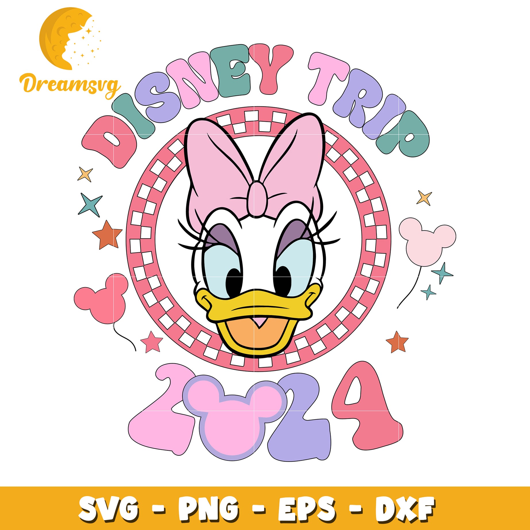 Daisy Disney Trip 2024 SVG PNG EPS DXF