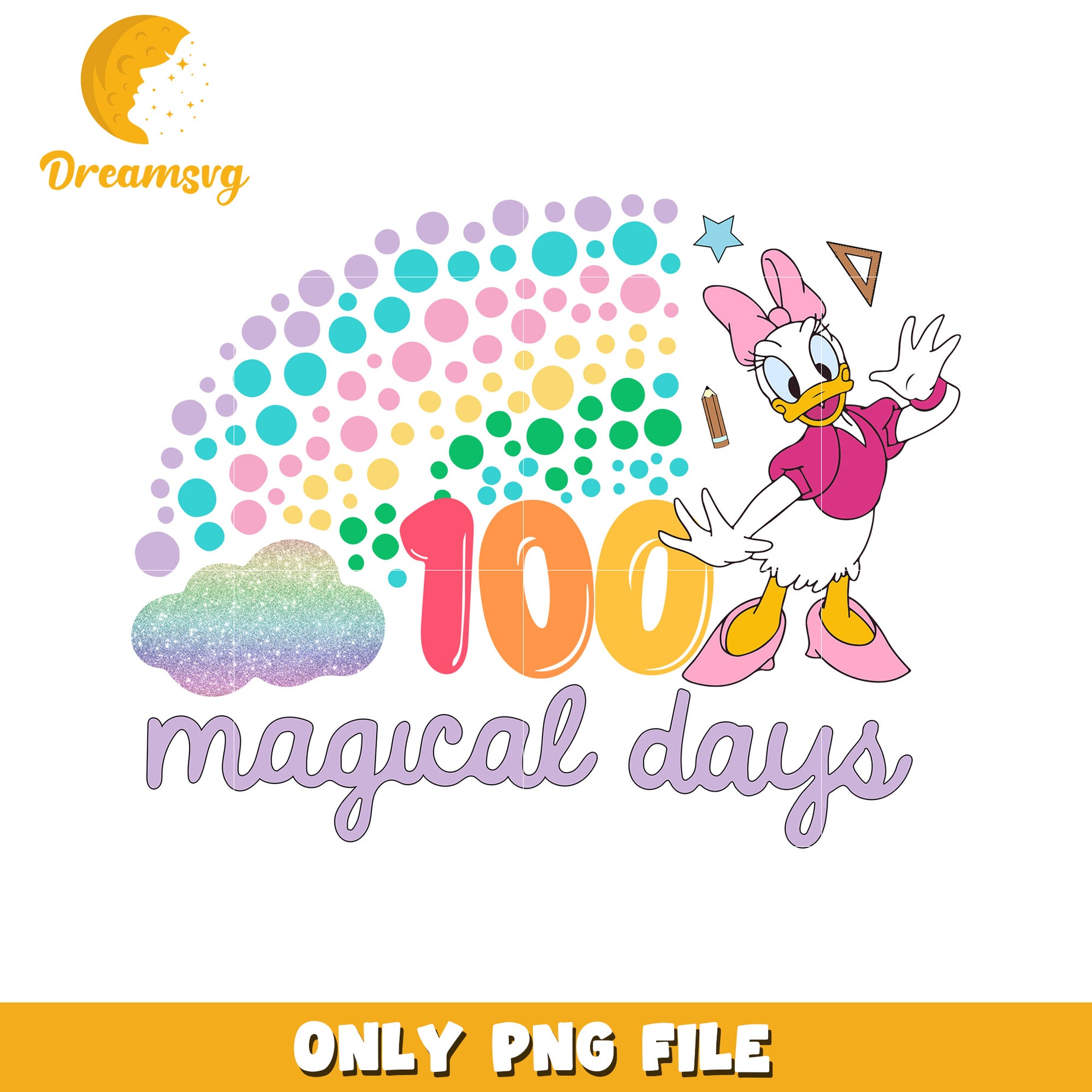 Daisy Duck 100 Days PNG