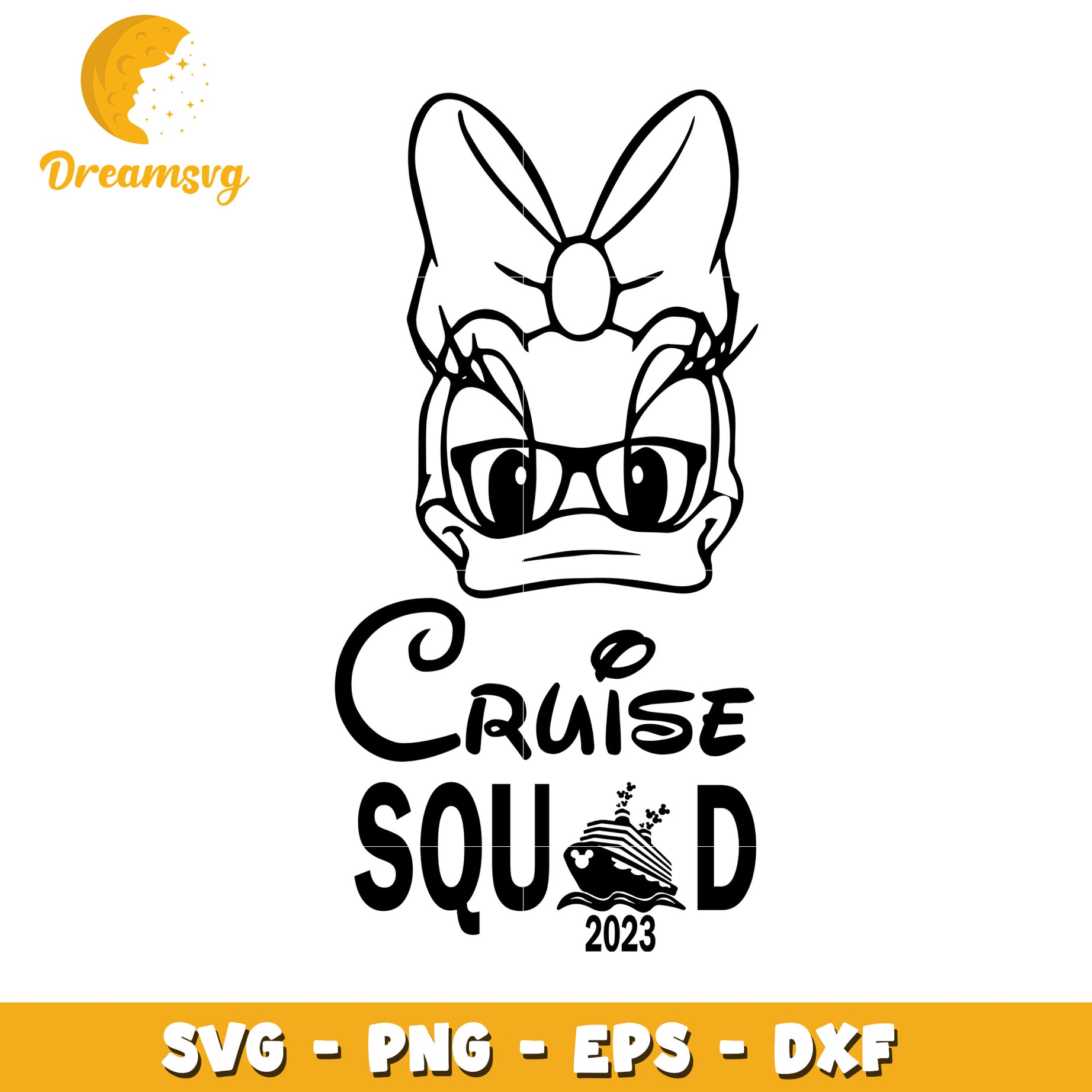 Daisy Duck Cruise Squad 2023 SVG PNG DXF