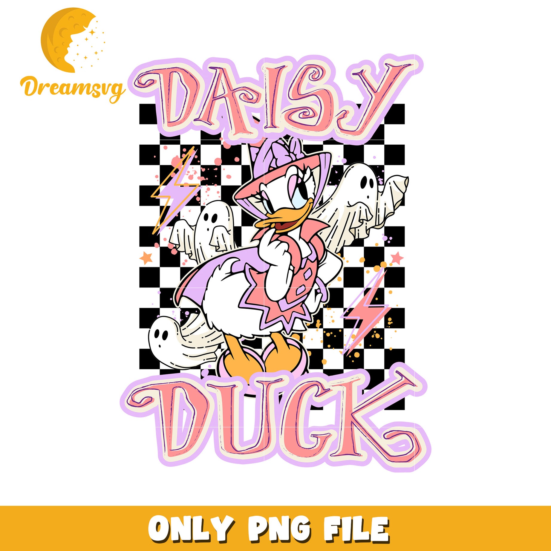 Daisy Duck PNG Halloween Design