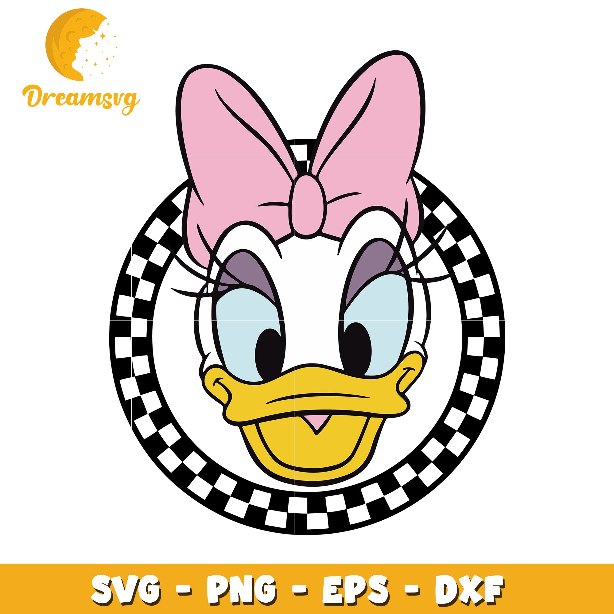 Daisy Duck SVG Clipart Cute Design for DIY Projects and Crafts