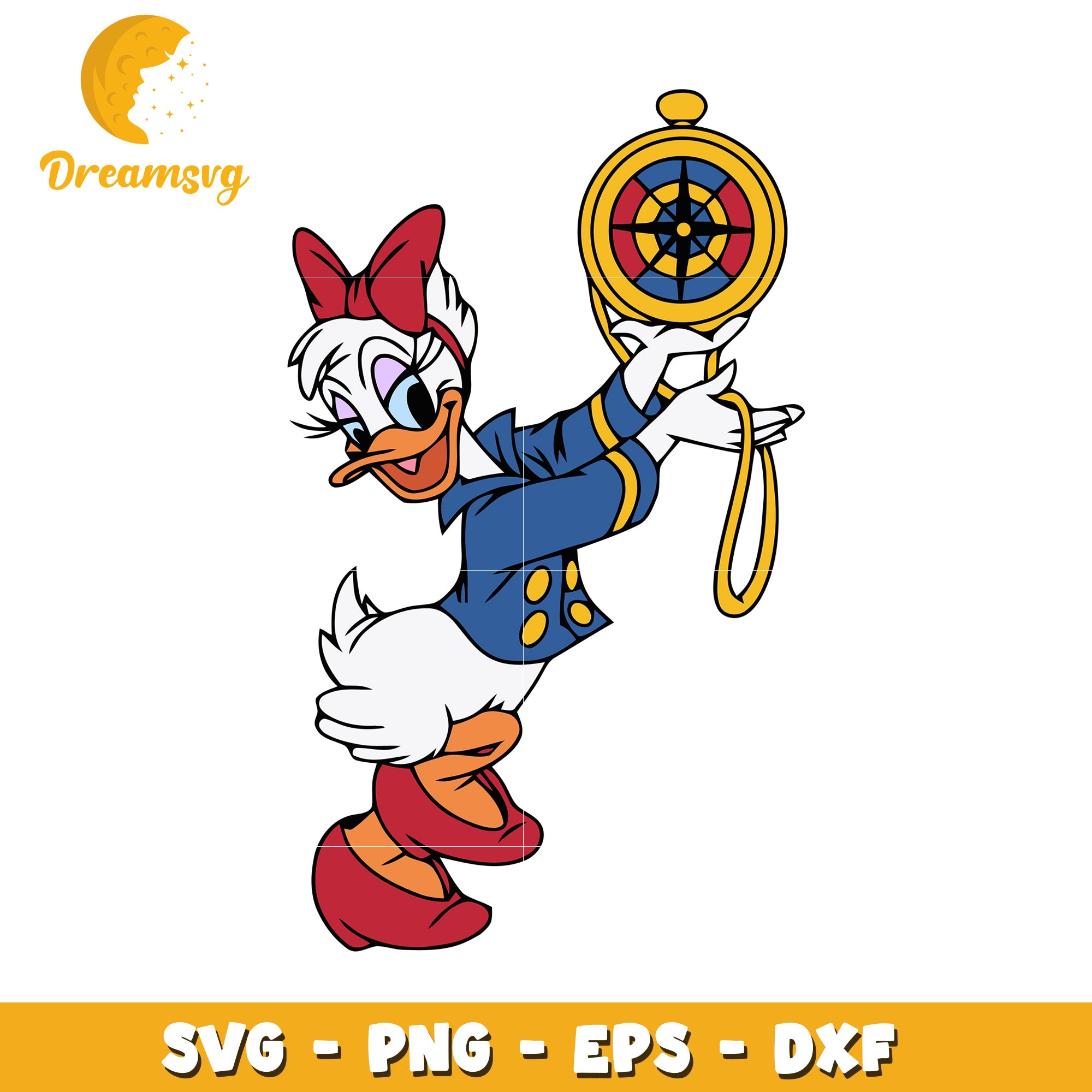 Daisy Duck SVG Clipart Perfect for Crafts and Design Projects
