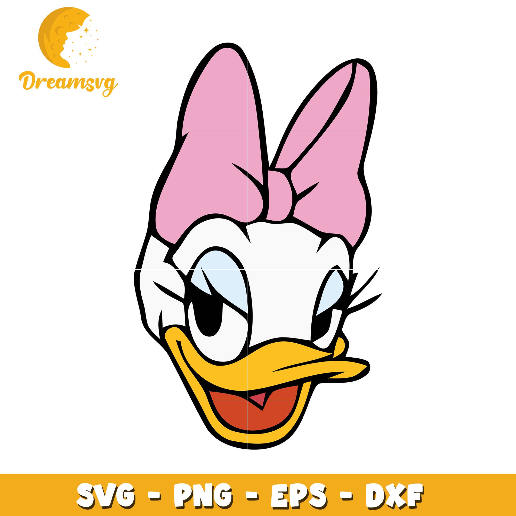 Daisy Duck SVG File Cute Character Graphic for Craft Projects