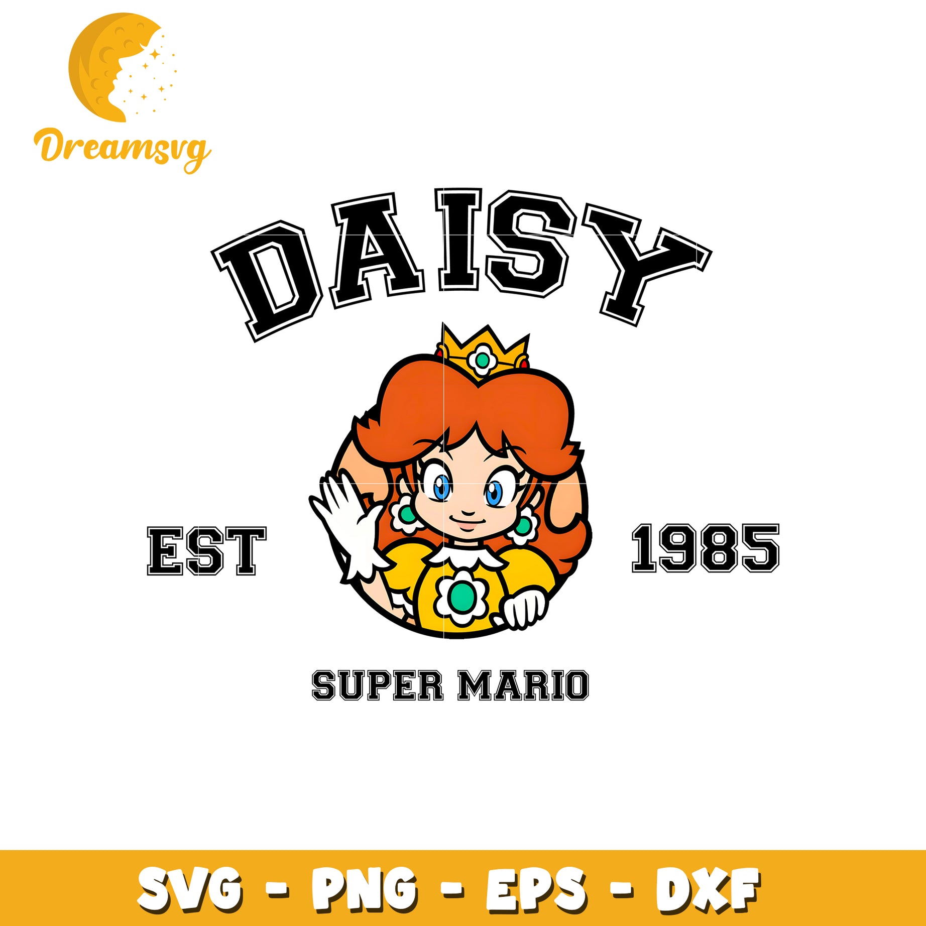 Daisy Super Mario SVG PNG EPS DXF