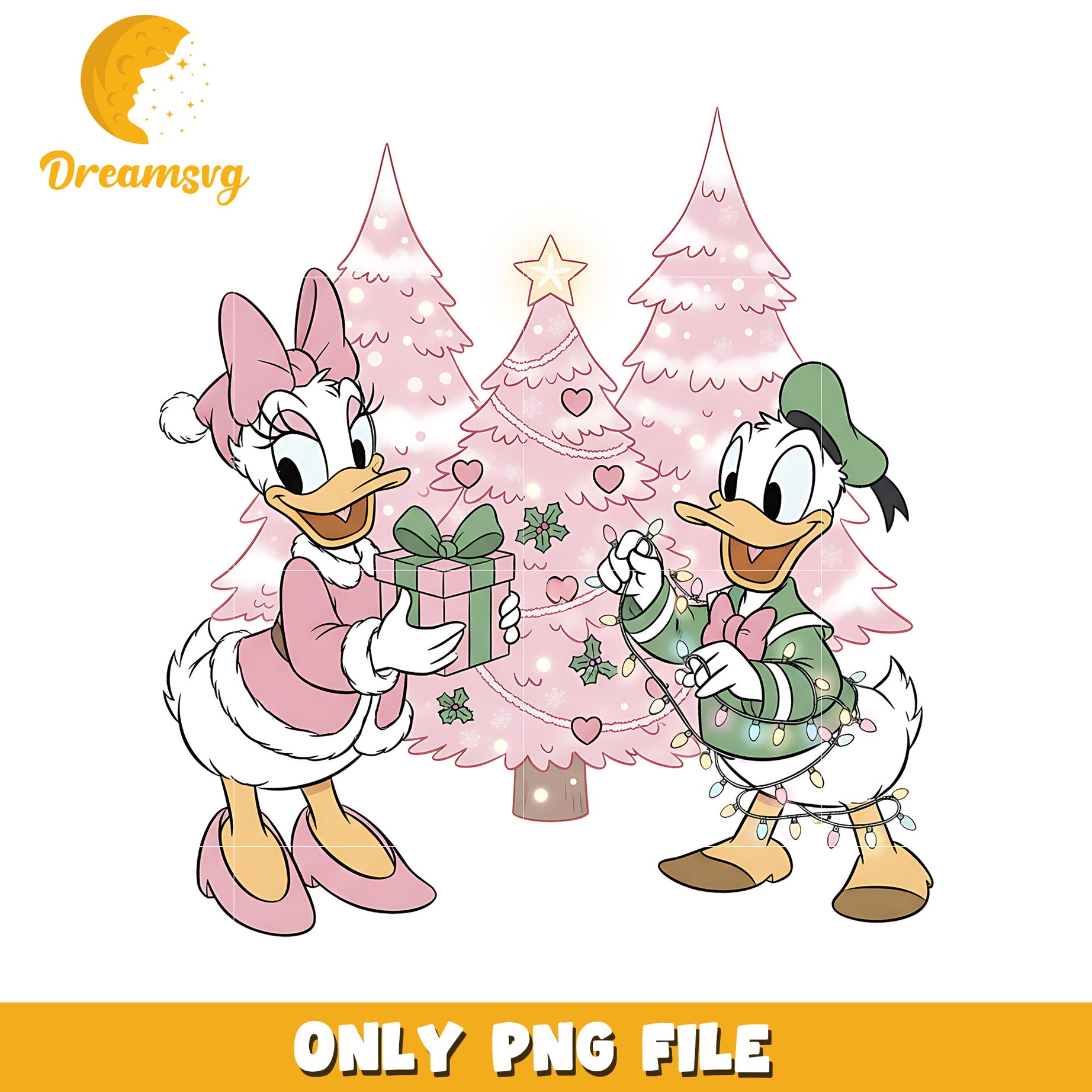 Daisy and donald png, last christmas​ png, christmas story​ png