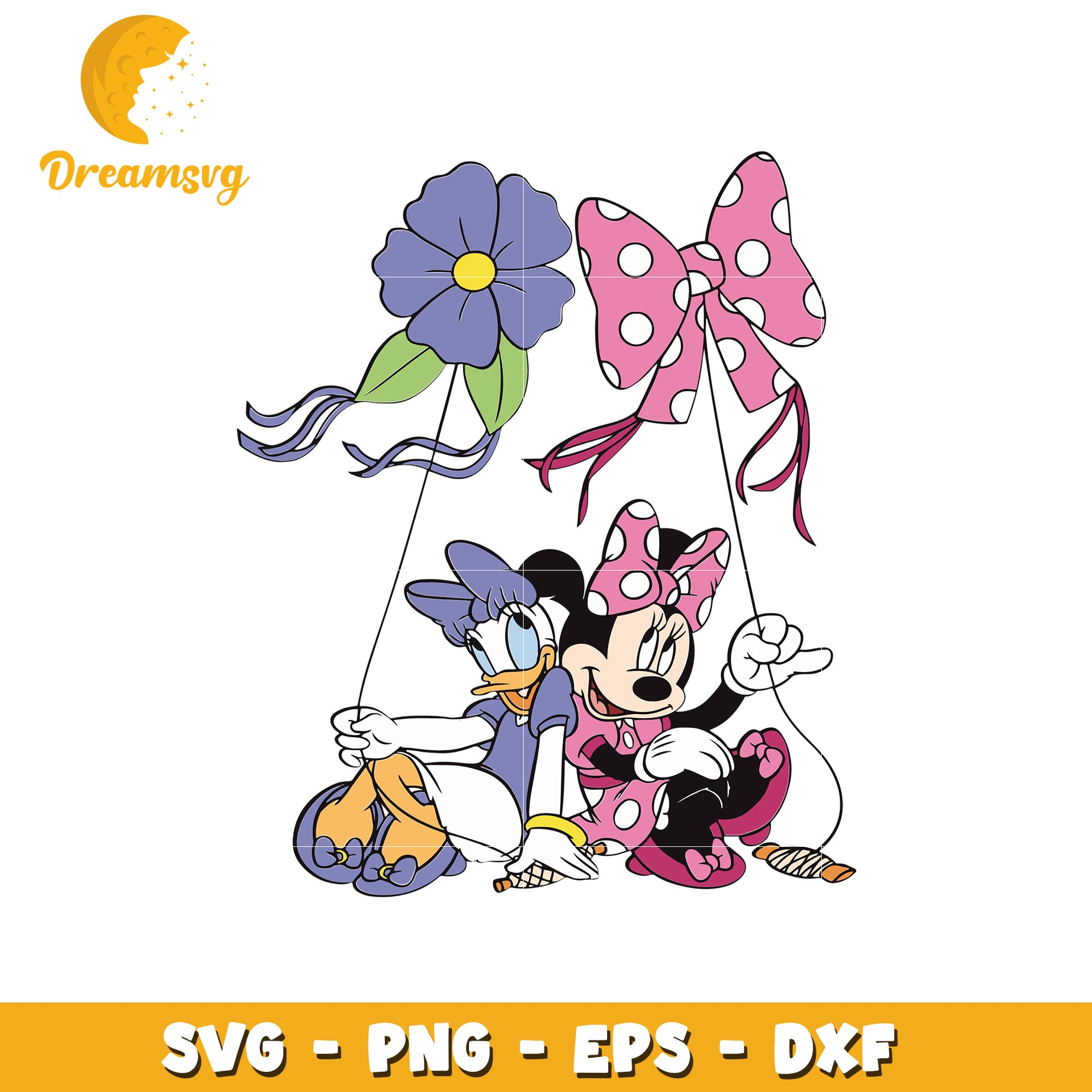 Daisy and minnie design svg, disney cartoons svg, mickey mouse svg